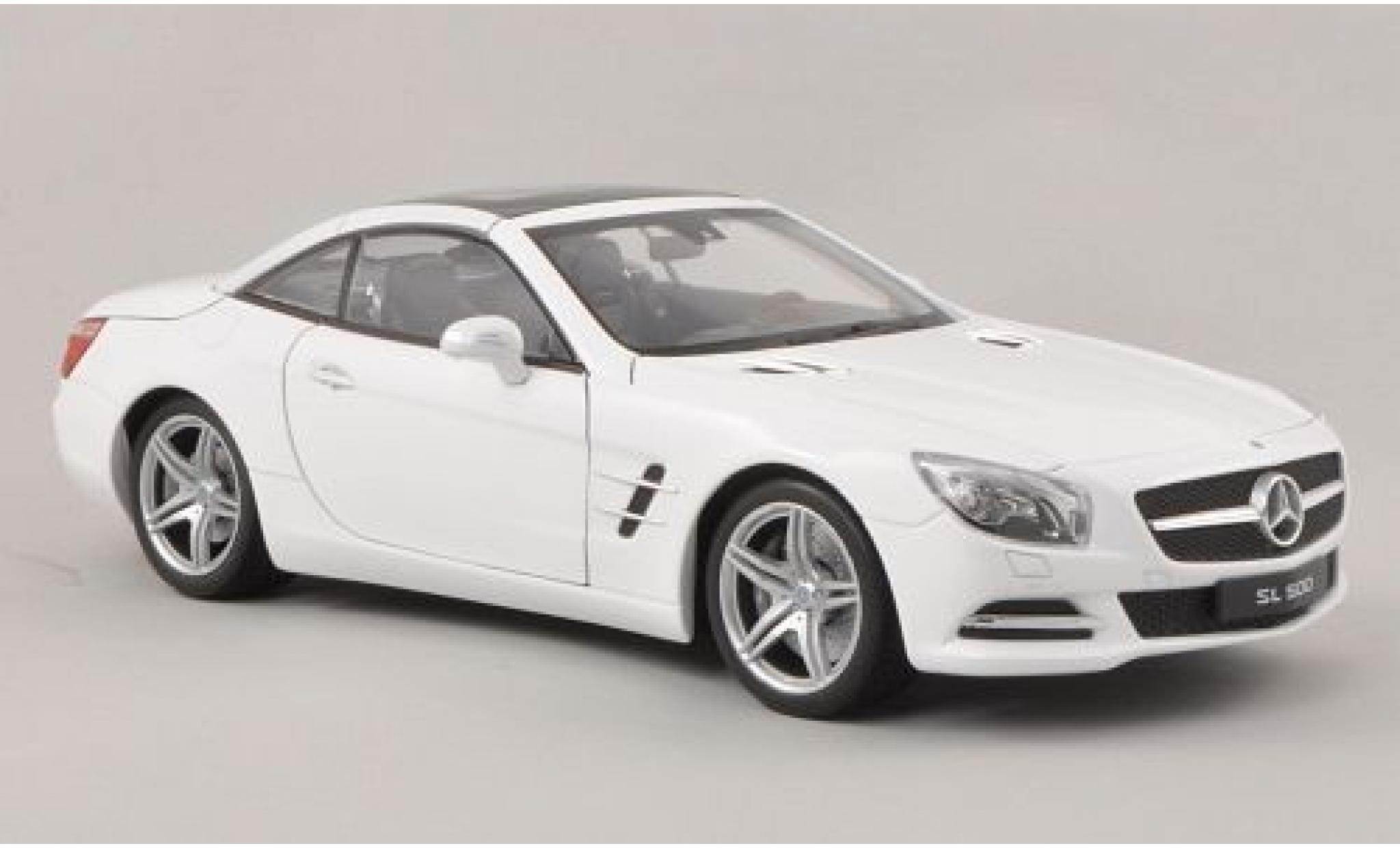 Mercedes Classe SL 1/18 Welly SL 500 (R231) weiss 2012 1:18 modellino in miniatura