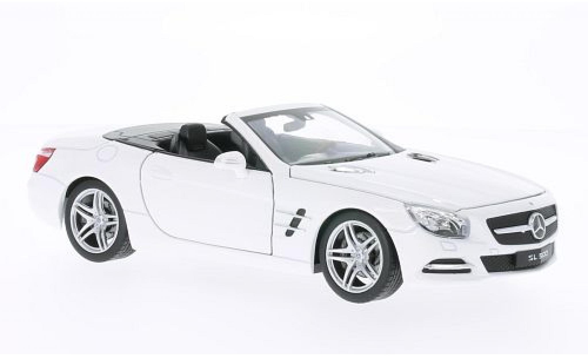Mercedes Classe SL 1/24 Welly SL 500 (R231) weiss 2012 1:24 modellino in miniatura