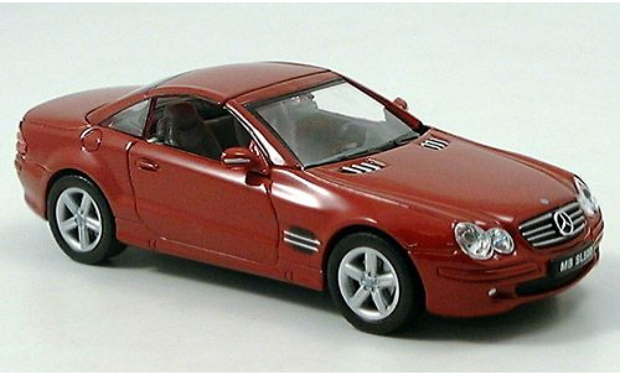Mercedes Classe SL 1/43 Welly SL 500 rot 1:43 modellino in miniatura