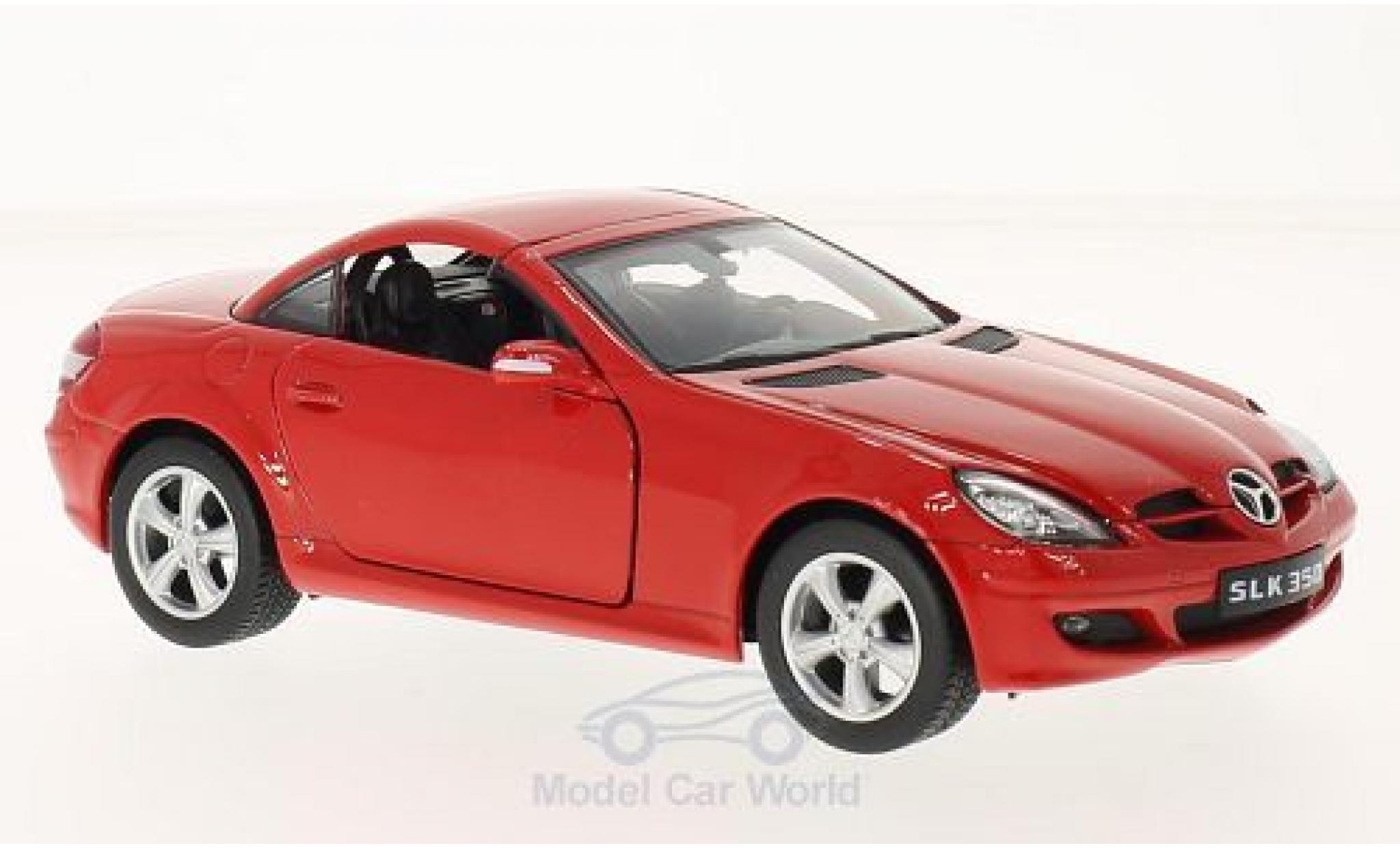 Mercedes Classe SLK 1/24 Welly SLK 350 rosso modellino in miniatura