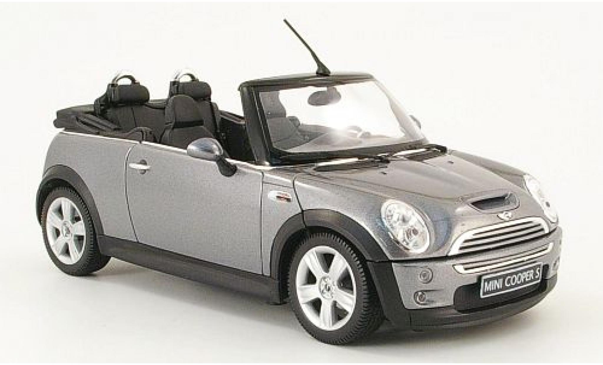 Mini Cooper 1/18 Welly S Cabriolet met.-grau 1:18 modellino in miniatura
