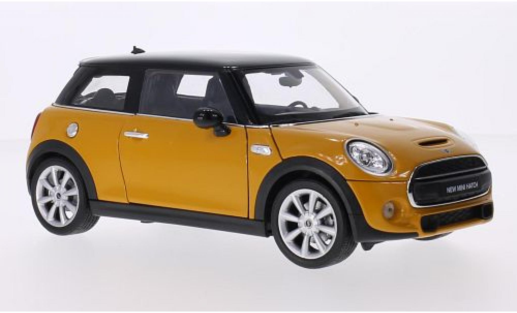 Mini Cooper 1/18 Welly S gelb 1:18 modellino in miniatura