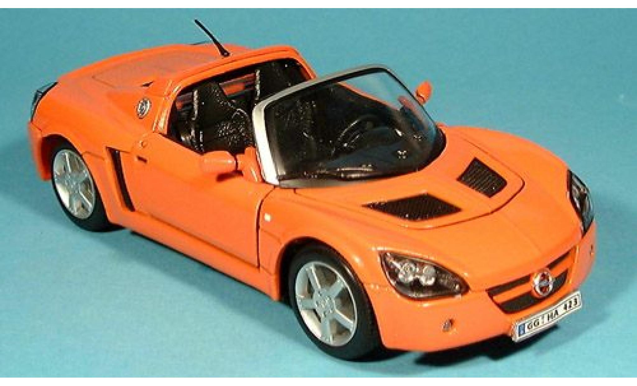 Opel Speedster 1/24 Welly orange 1:24 modellino in miniatura