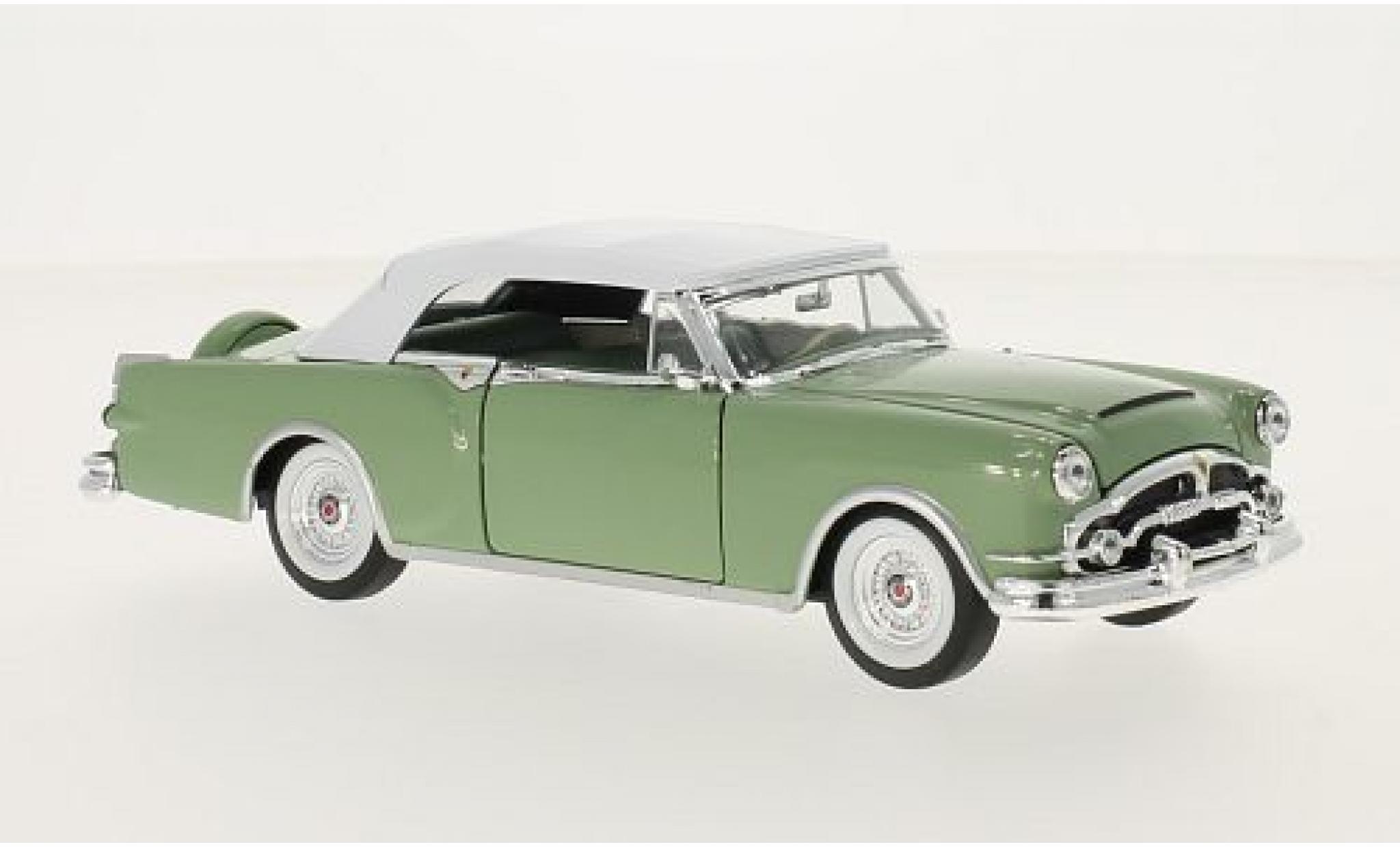 Packard Caribbean 1/24 Welly verde 1953 ouverts/es Verdeck sans Vitrine modellino in miniatura