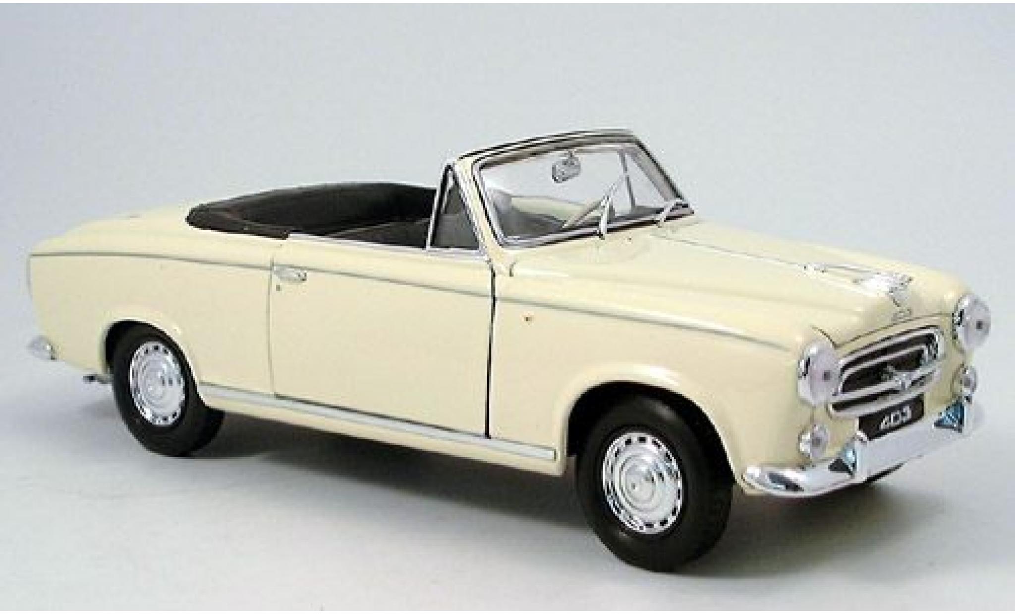 Peugeot 403 1/18 Welly Cabrio beige 1957 1:18 modellino in miniatura