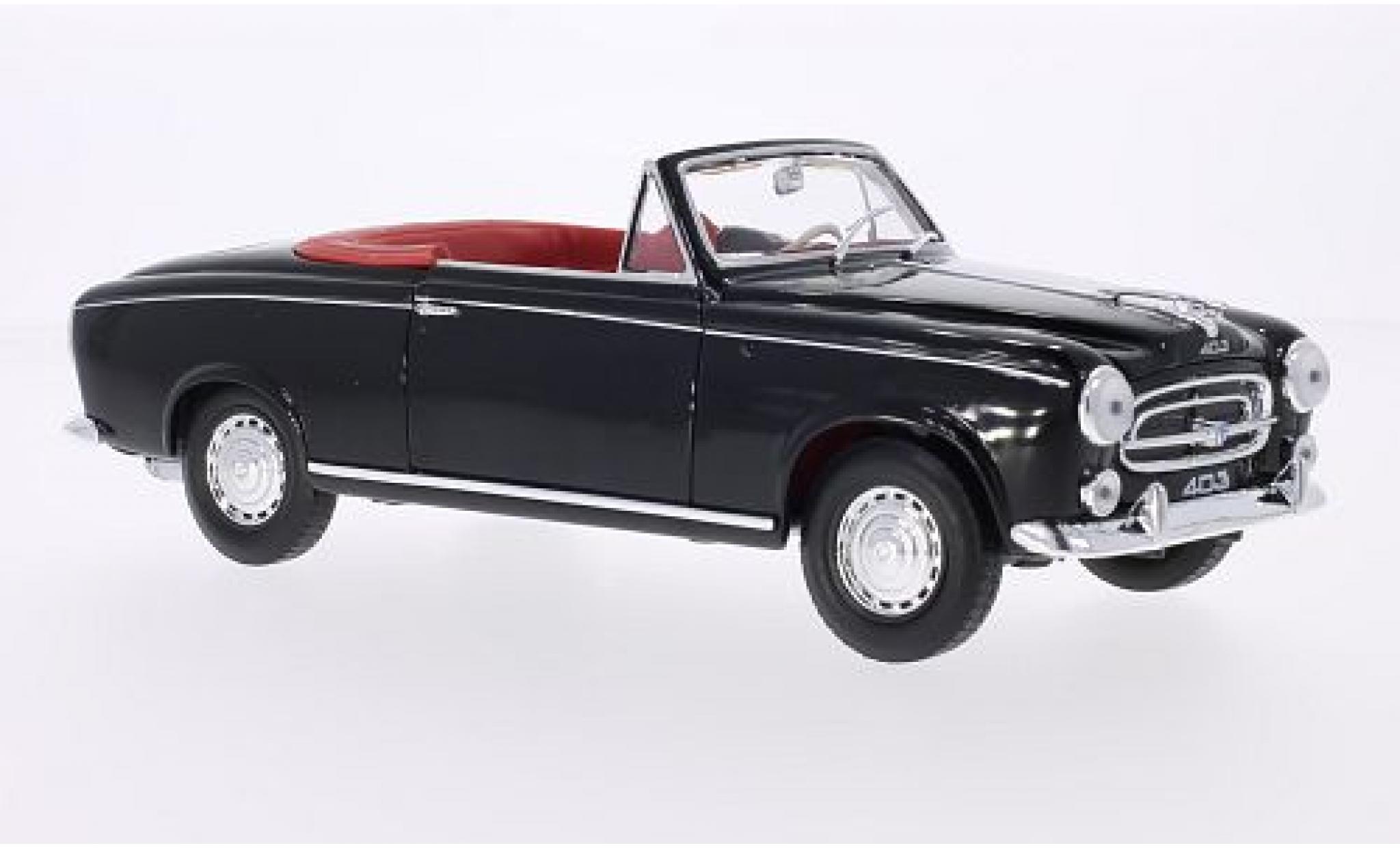 Peugeot 403 1/18 Welly Cabriolet schwarz 1957 1:18 modellino in miniatura