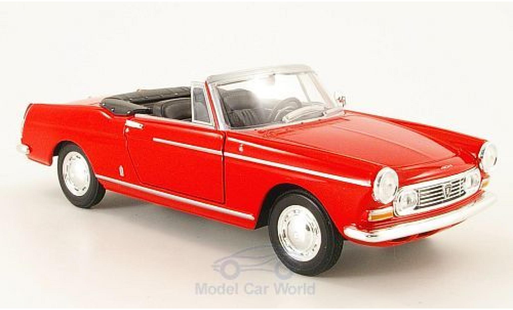 Peugeot 404 1/24 Welly Cabriolet rosso 1963 ohne Vitrine modellino in miniatura
