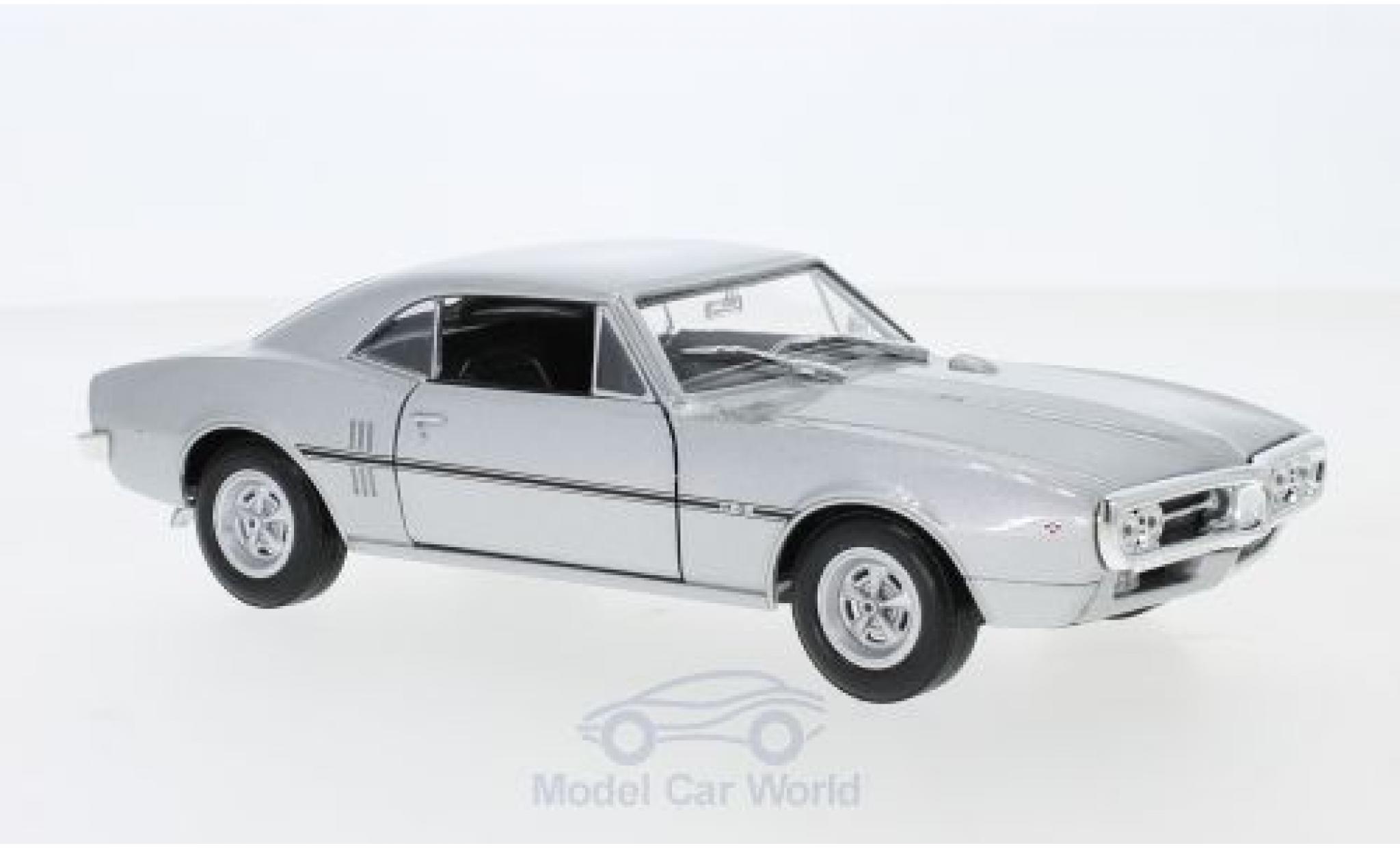 Pontiac Firebird 1/24 Welly grigio 1967 modellino in miniatura