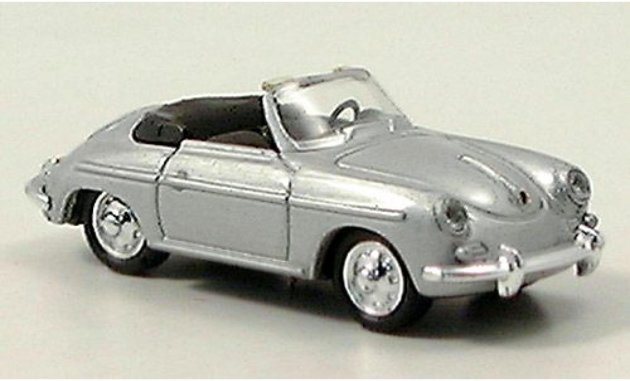 Porsche 356 1/87 Welly B Cabrio silber 1:87 modellino in miniatura