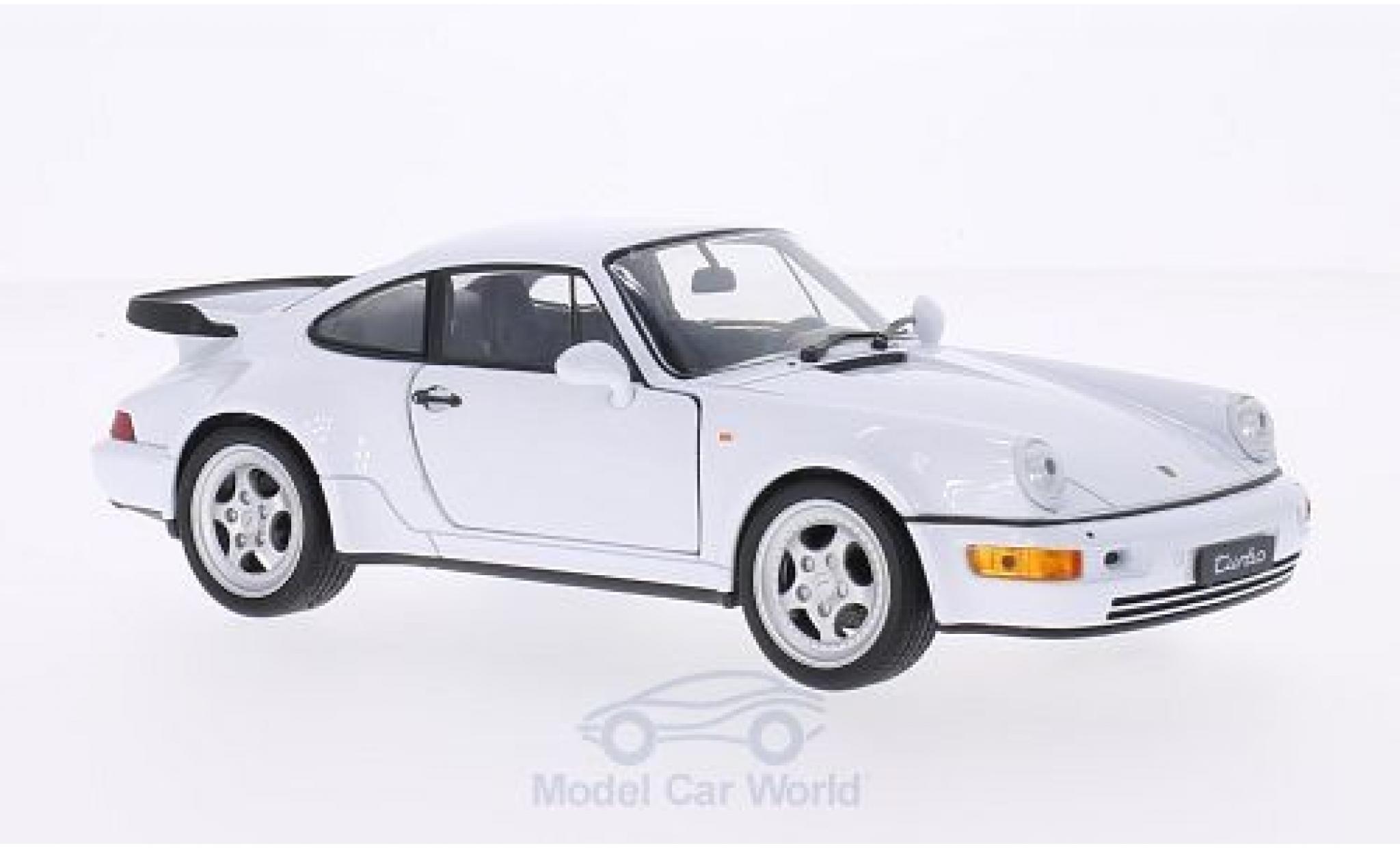 Porsche 964 Turbo 1/24 Welly 911 () Turbo bianco modellino in miniatura