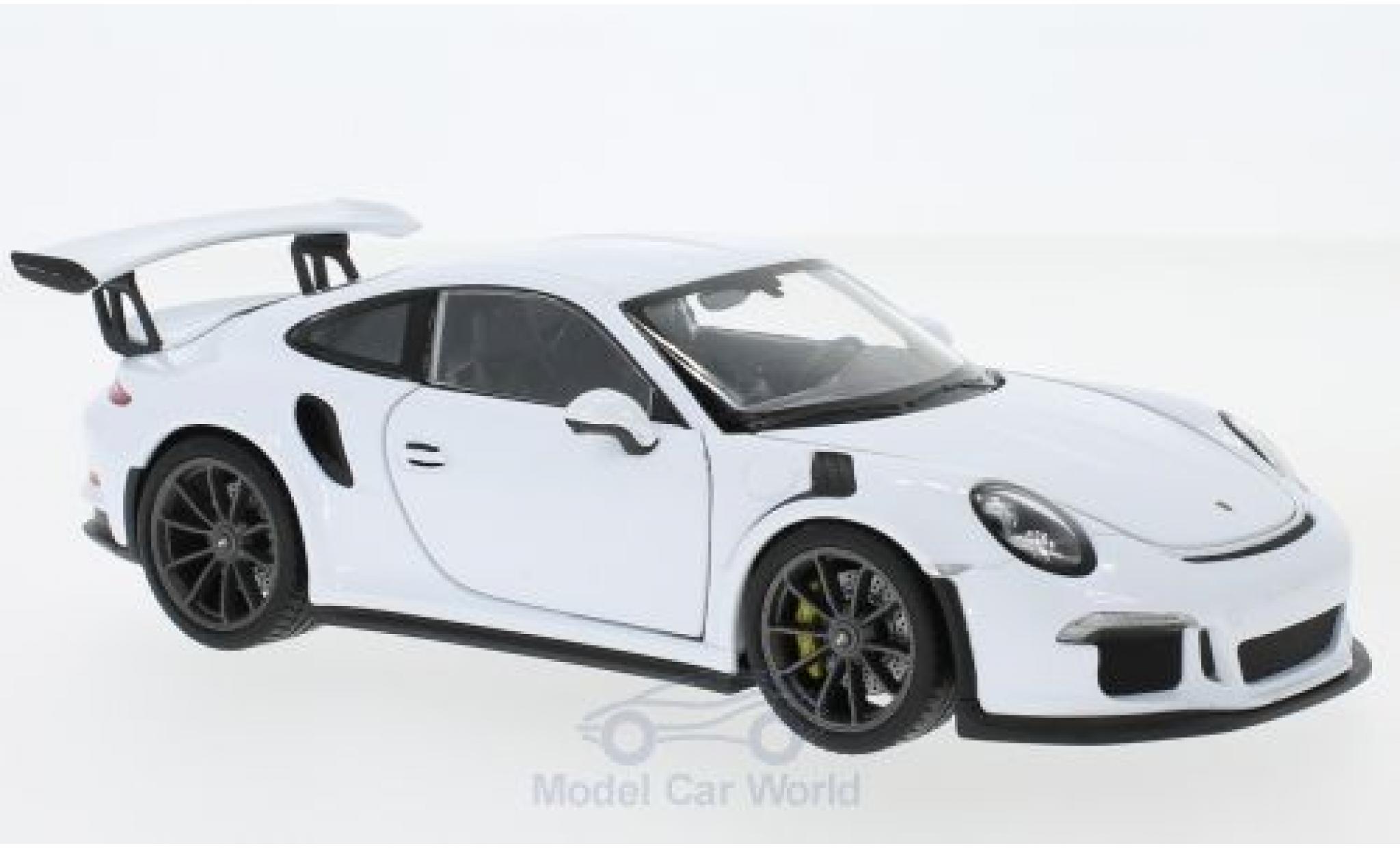 Porsche 991 GT3 RS 1/24 Welly 911 () GT3 RS bianco 2015 modellino in miniatura