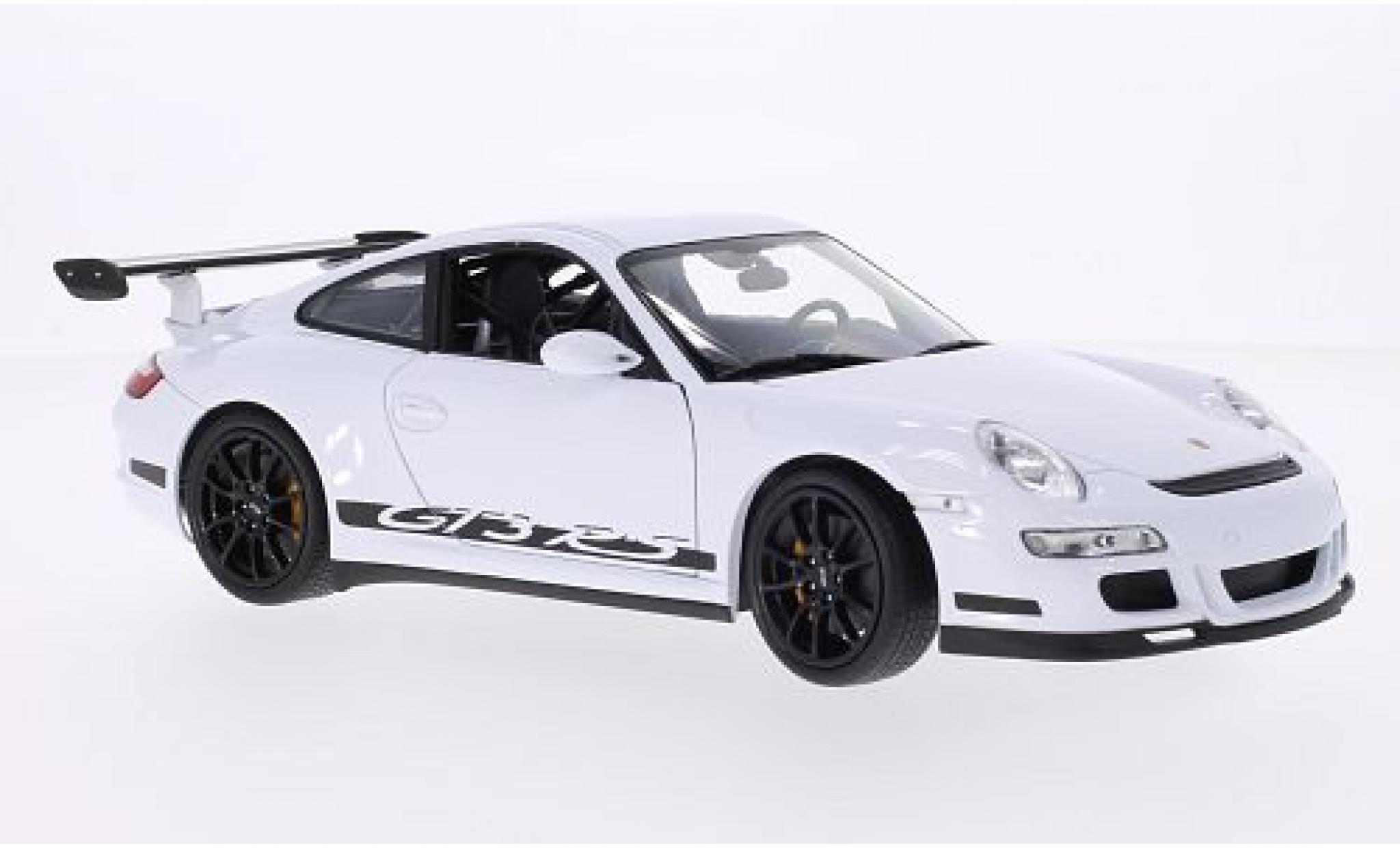 Porsche 997 GT3 RS 1/18 Welly 911 () GT3 RS bianco/Dekor modellino in miniatura