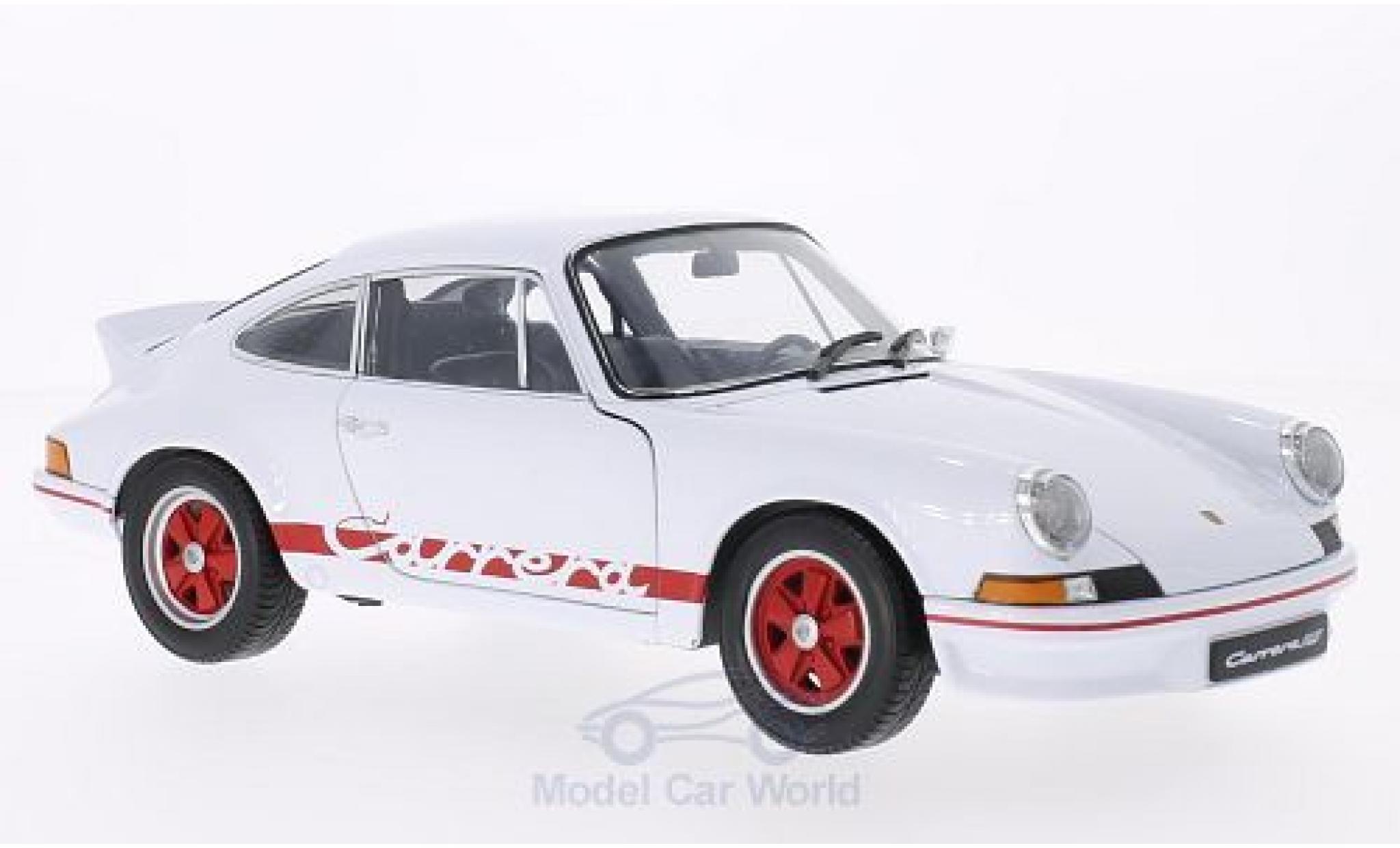 Porsche 911 RS 1/18 Welly Carrera RS bianco/rosso 1973 modellino in miniatura