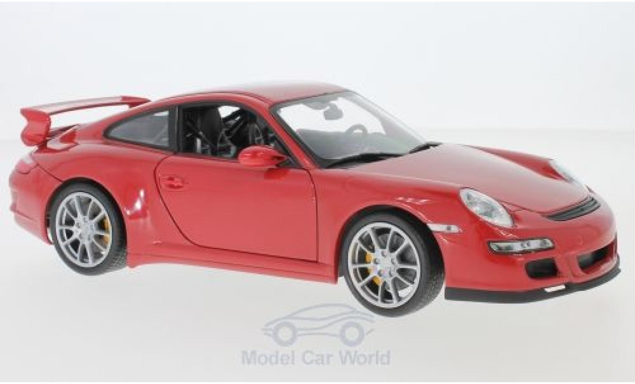 Porsche 997 GT3 1/18 Welly 911 GT3 () rosso modellino in miniatura