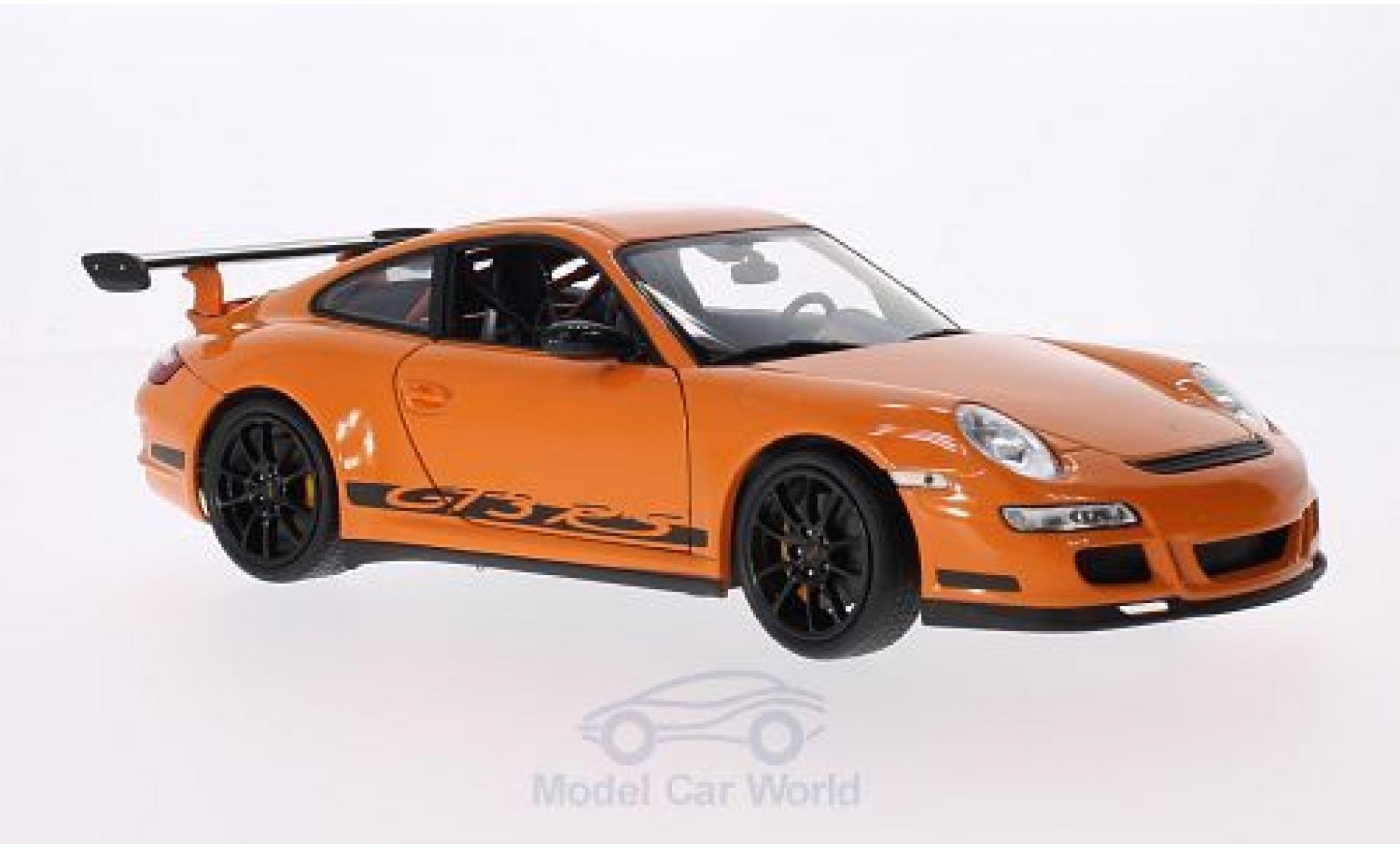 Porsche 997 GT3 RS 1/18 Welly 911 GT3 RS () orange/Dekor modellino in miniatura