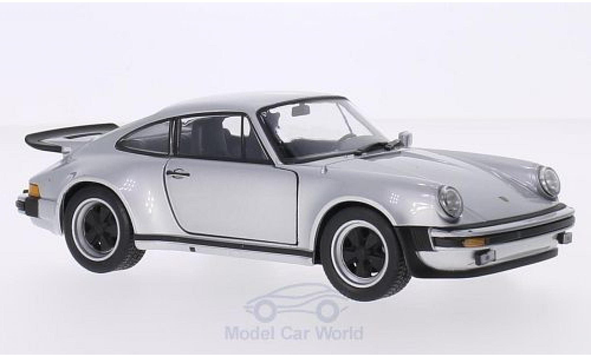 Porsche 930 Turbo 1/24 Welly 911 Turbo 3.0 grigio 1974 modellino in miniatura