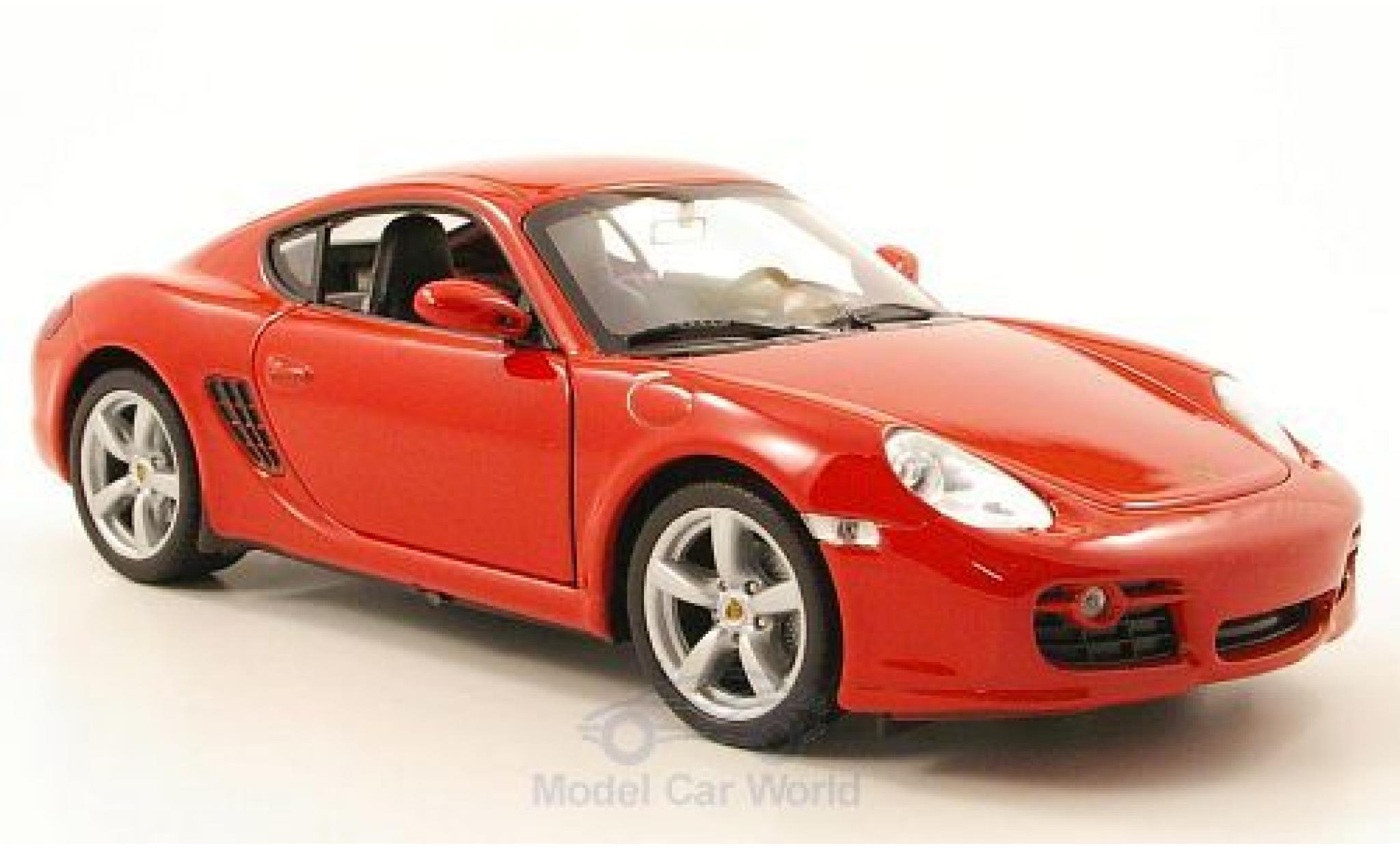 Porsche Cayman S 1/24 Welly S rosso modellino in miniatura