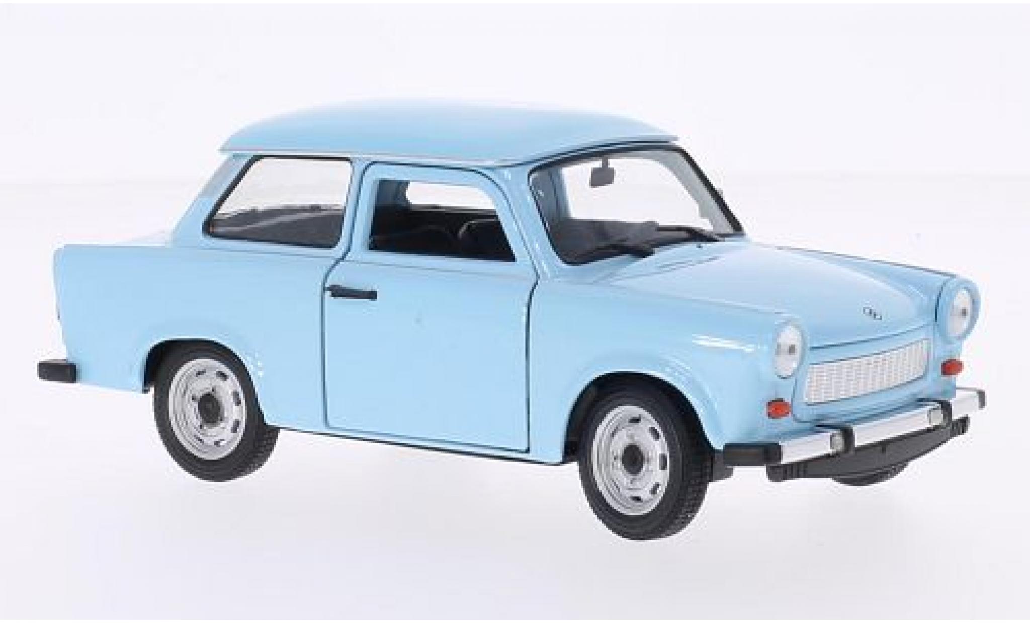 Trabant 601 1/24 Welly blau 1:24 modellino in miniatura