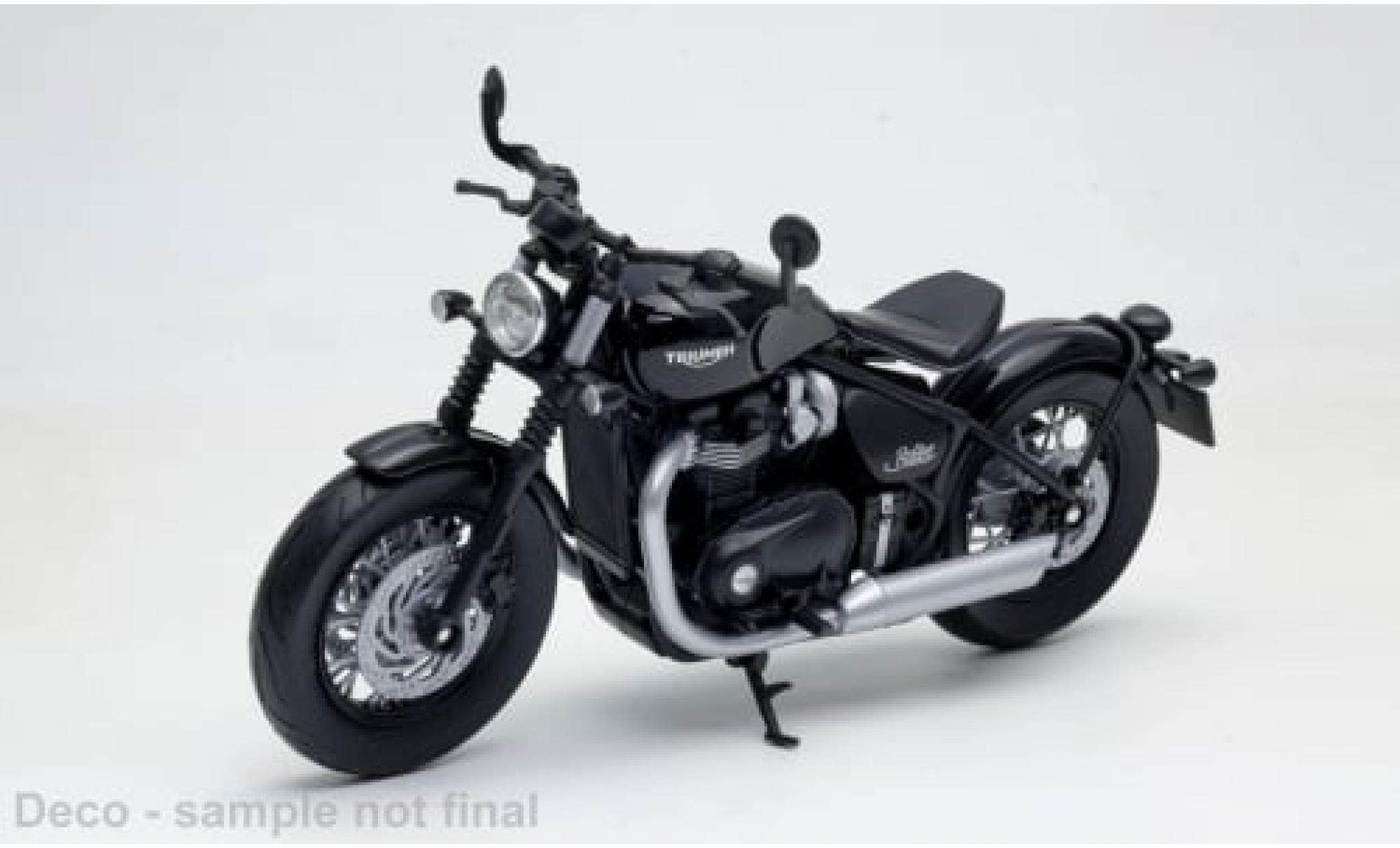 Triumph Bonneville 1/12 Welly Bobber schwarz 1:12 modellino in miniatura