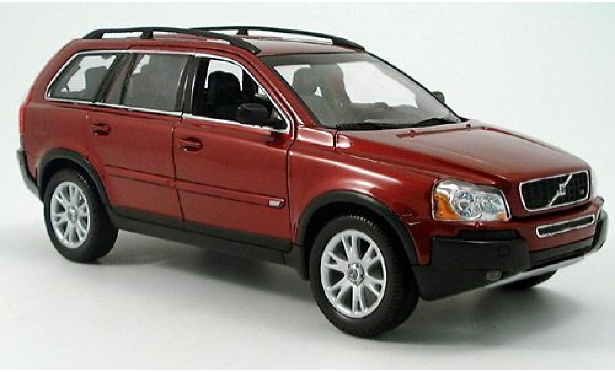 Volvo XC 1/18 Welly 90 met. rot 2003 1:18 modellino in miniatura