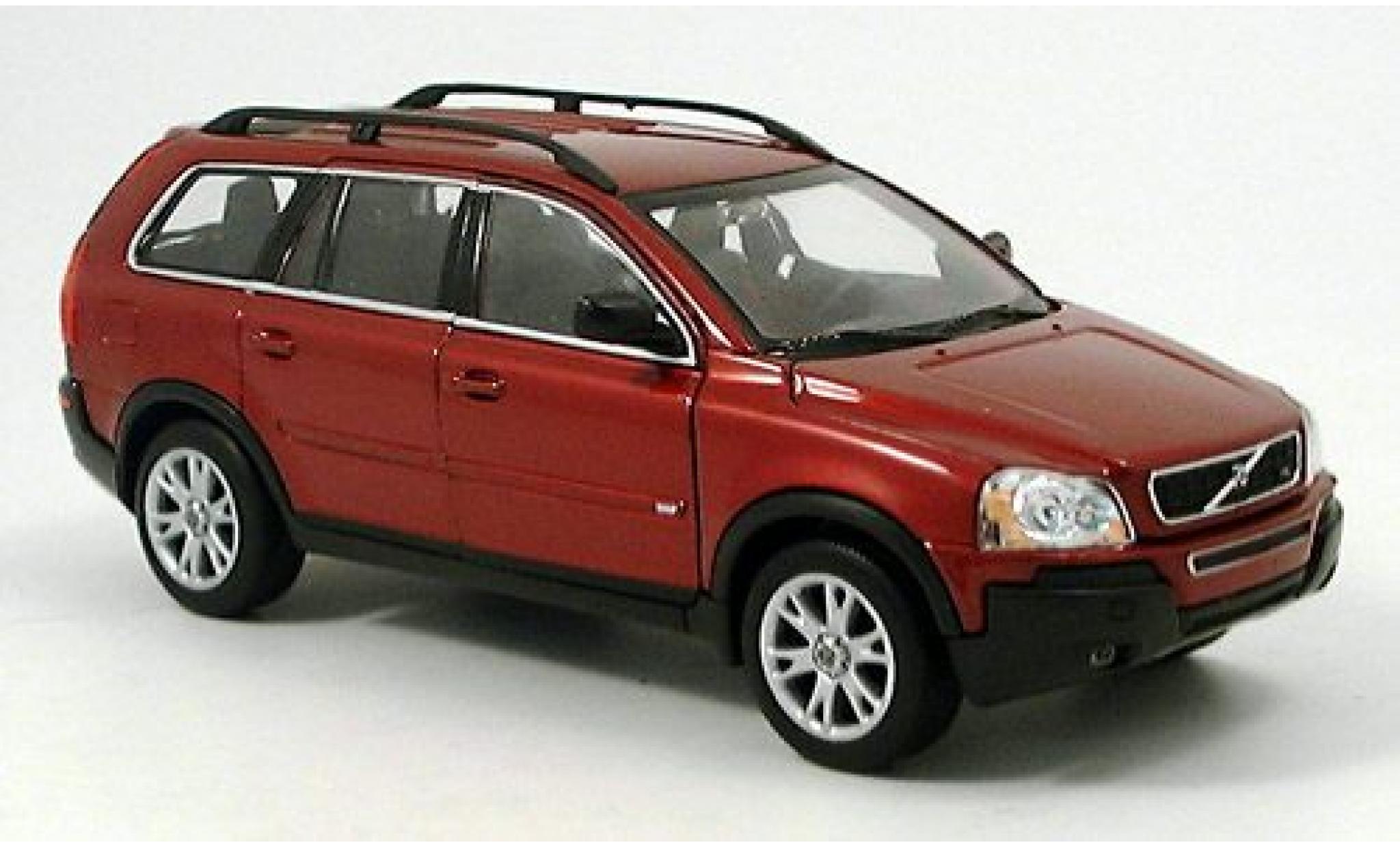 Volvo XC 1/24 Welly 90 met.-dkl.-rot 1:24 modellino in miniatura