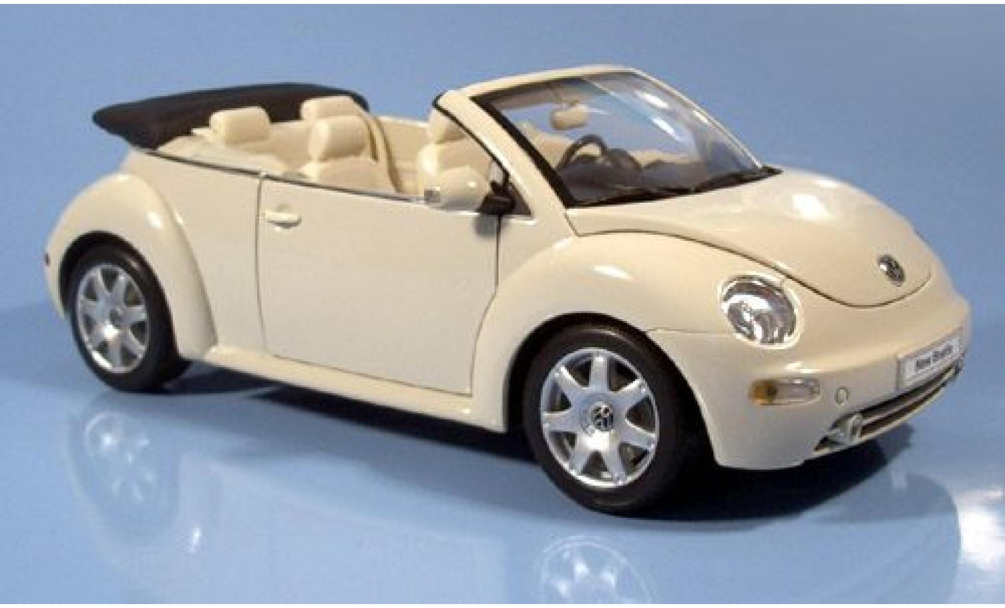 Volkswagen New Beetle 1/18 Welly Cabriolet beige 2003 1:18 modellino in miniatura