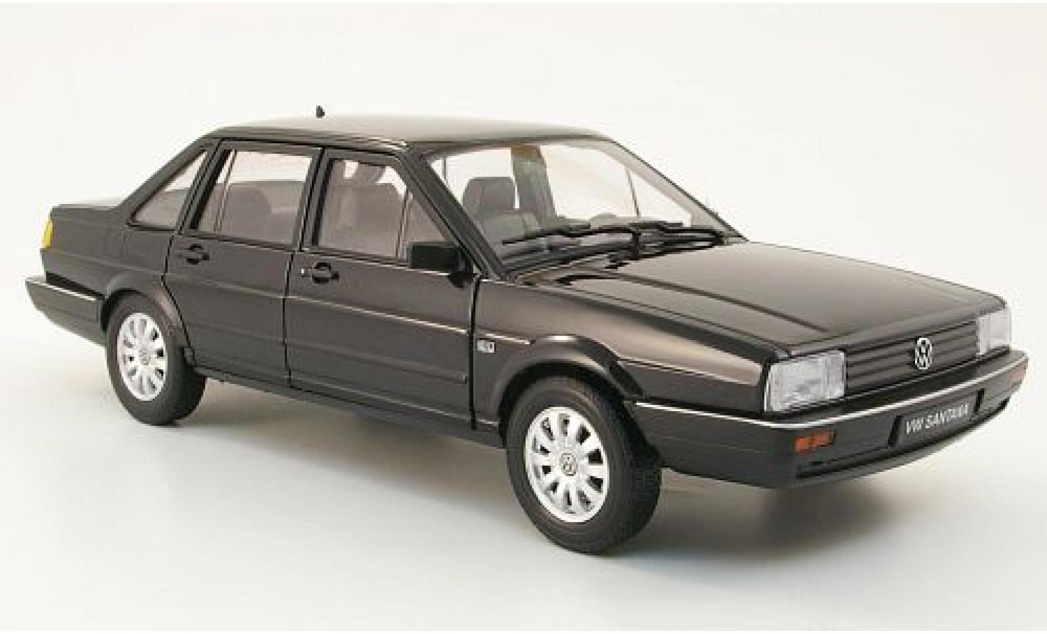 Volkswagen Santana 1/18 Welly schwarz 1986 1:18 modellino in miniatura