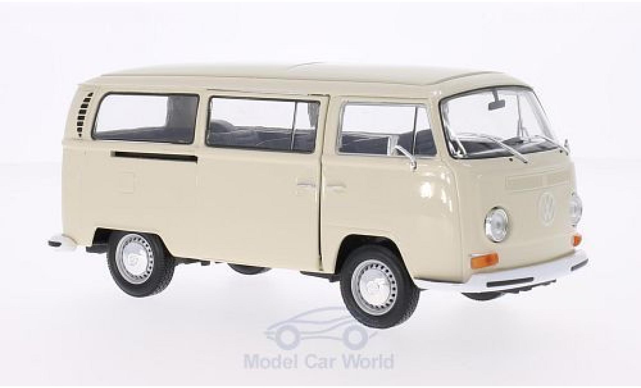 Volkswagen T2 B 1/24 Welly Bus beige 1972 modellino in miniatura