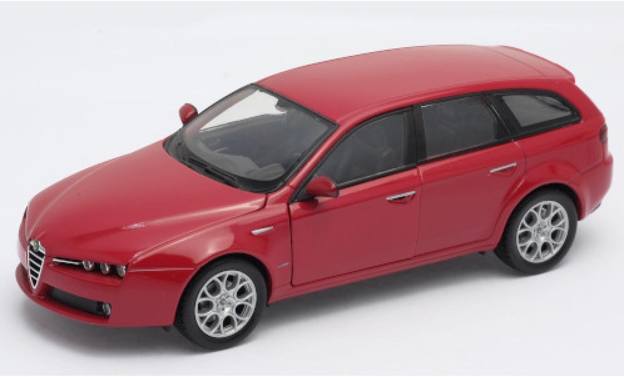 Alfa Romeo 159 1/24 Welly Sportwagon rosso modellino in miniatura