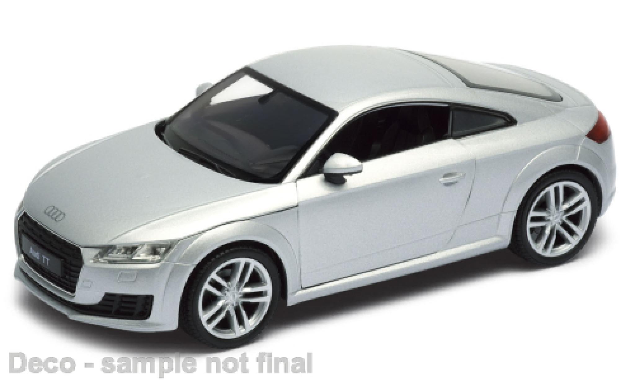 Audi TT 1/24 Welly (8S) metallise grigio 2014 modellino in miniatura