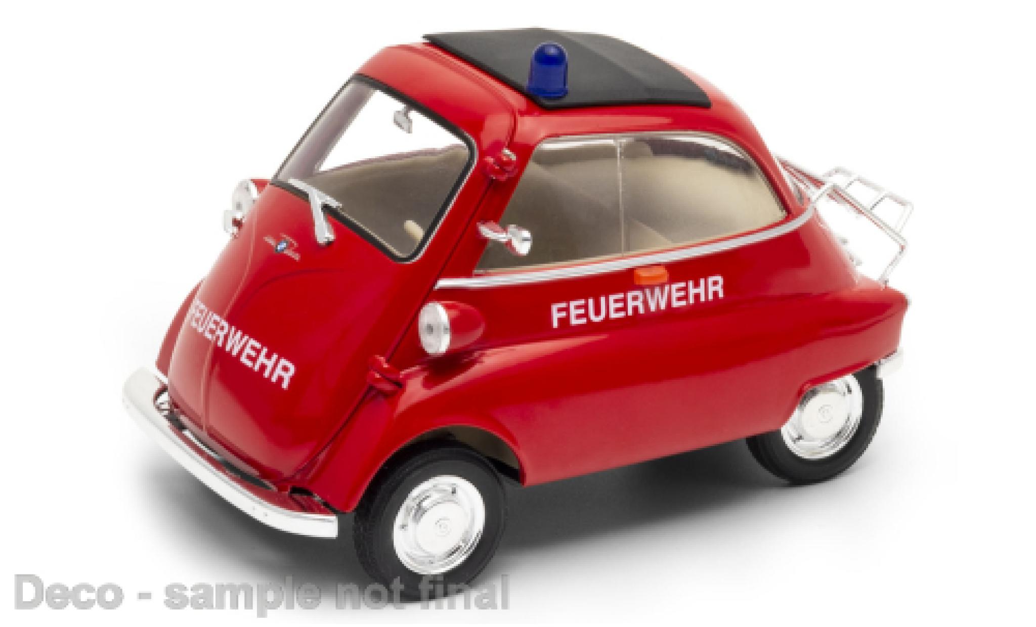 Bmw Isetta 1/18 Welly 250 Feuerwehr modellino in miniatura