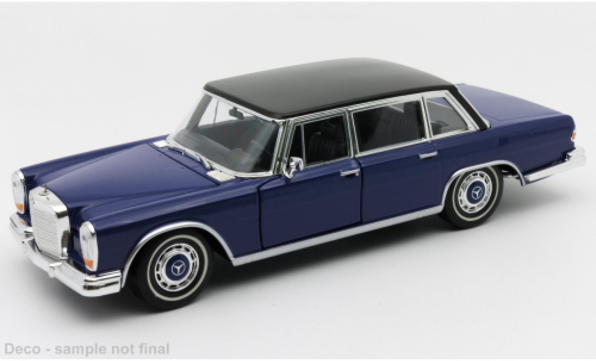 Mercedes 600 1/24 Welly blu 1963 modellino in miniatura