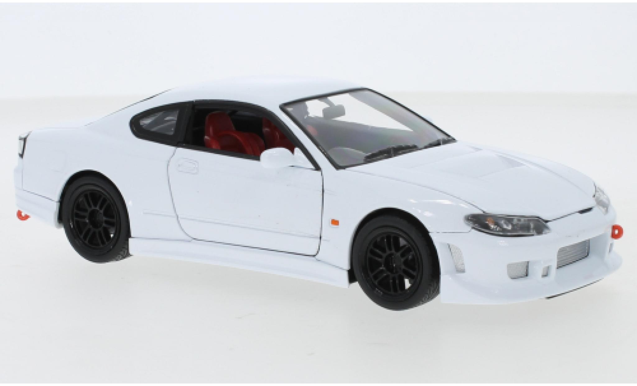 Nissan Silvia 1/24 Welly (S15) tuning bianco RHD modellino in miniatura