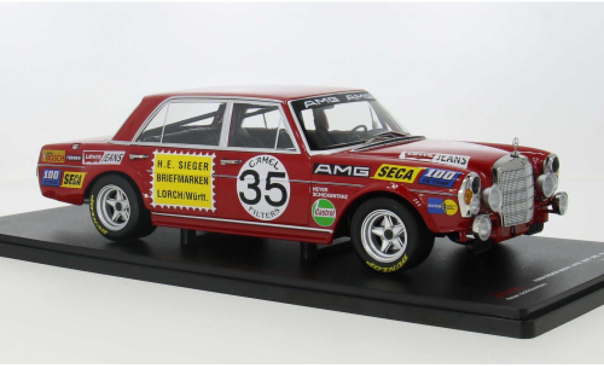 Mercedes 300 1/18 Werk83 SEL 6.3 (W109) 24h Spa 1971 Hannen Alt #35 1:18 modellino in miniatura