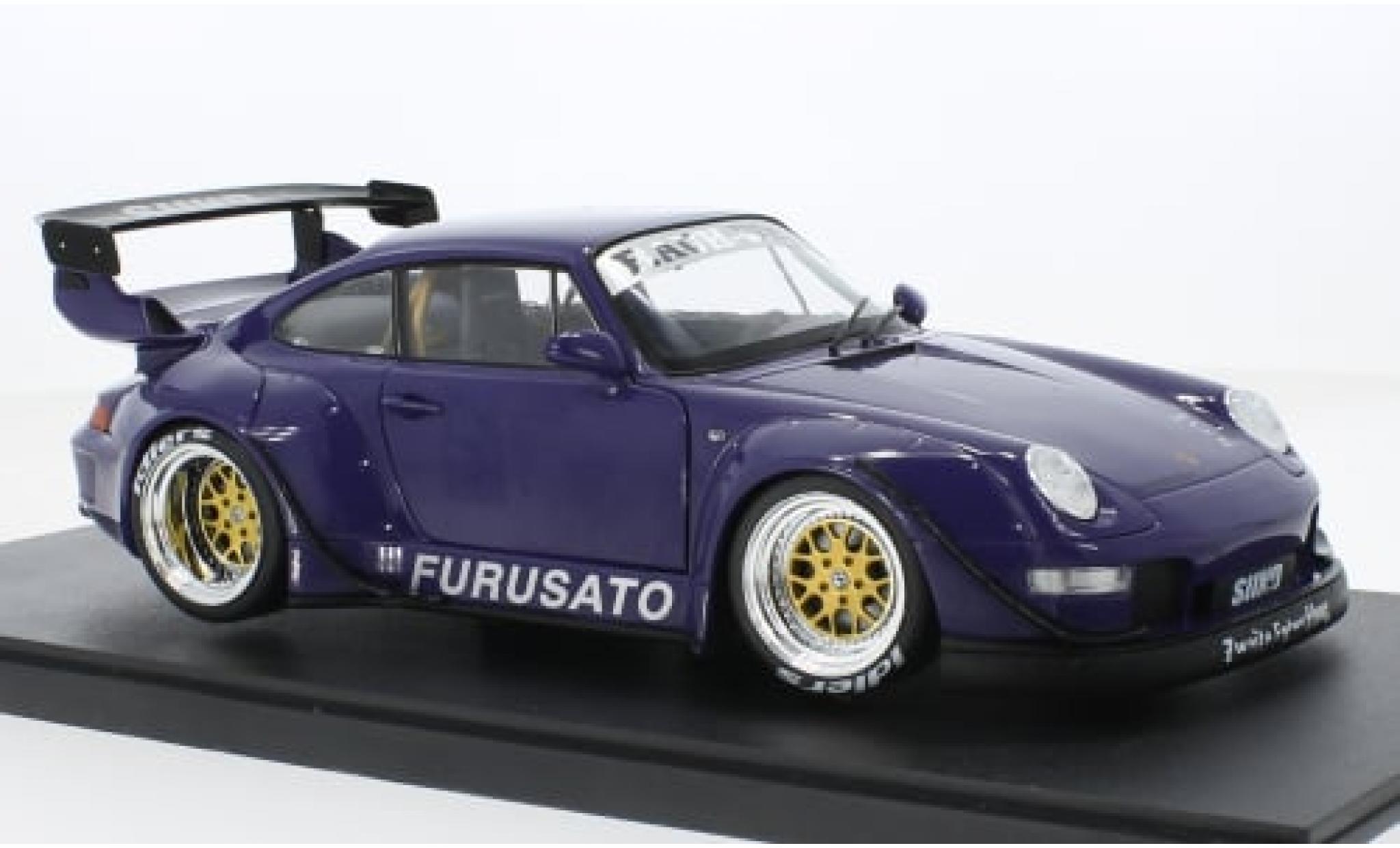 Porsche 993 RWB 1/18 Werk83 911  violett Furusato 1:18 modellino in miniatura