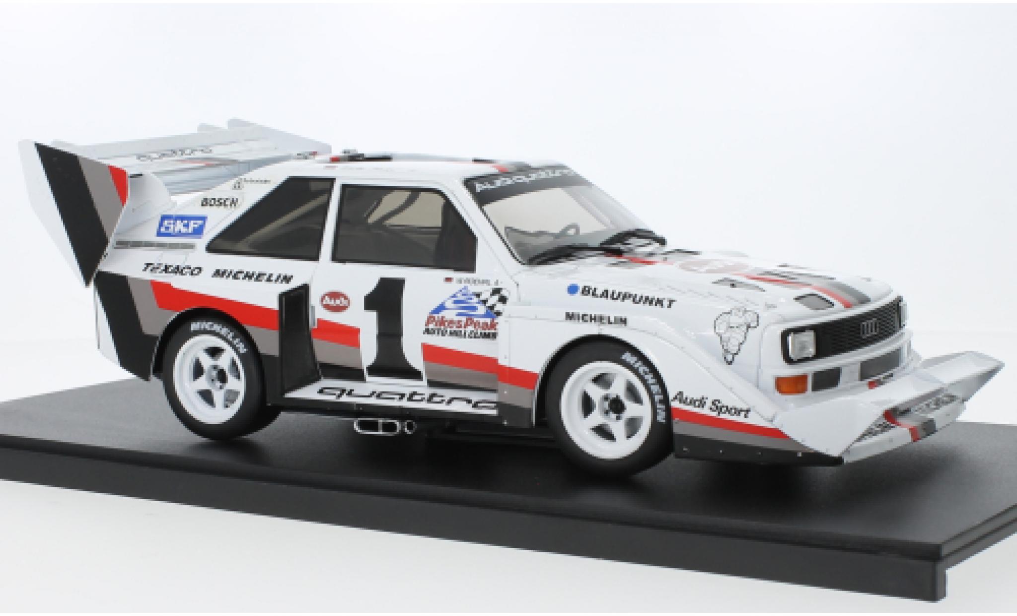 Audi Sport Quattro 1/18 Werk83 Sport quattro S1 E2 No.1 Pikes Peak 1987 modellino in miniatura