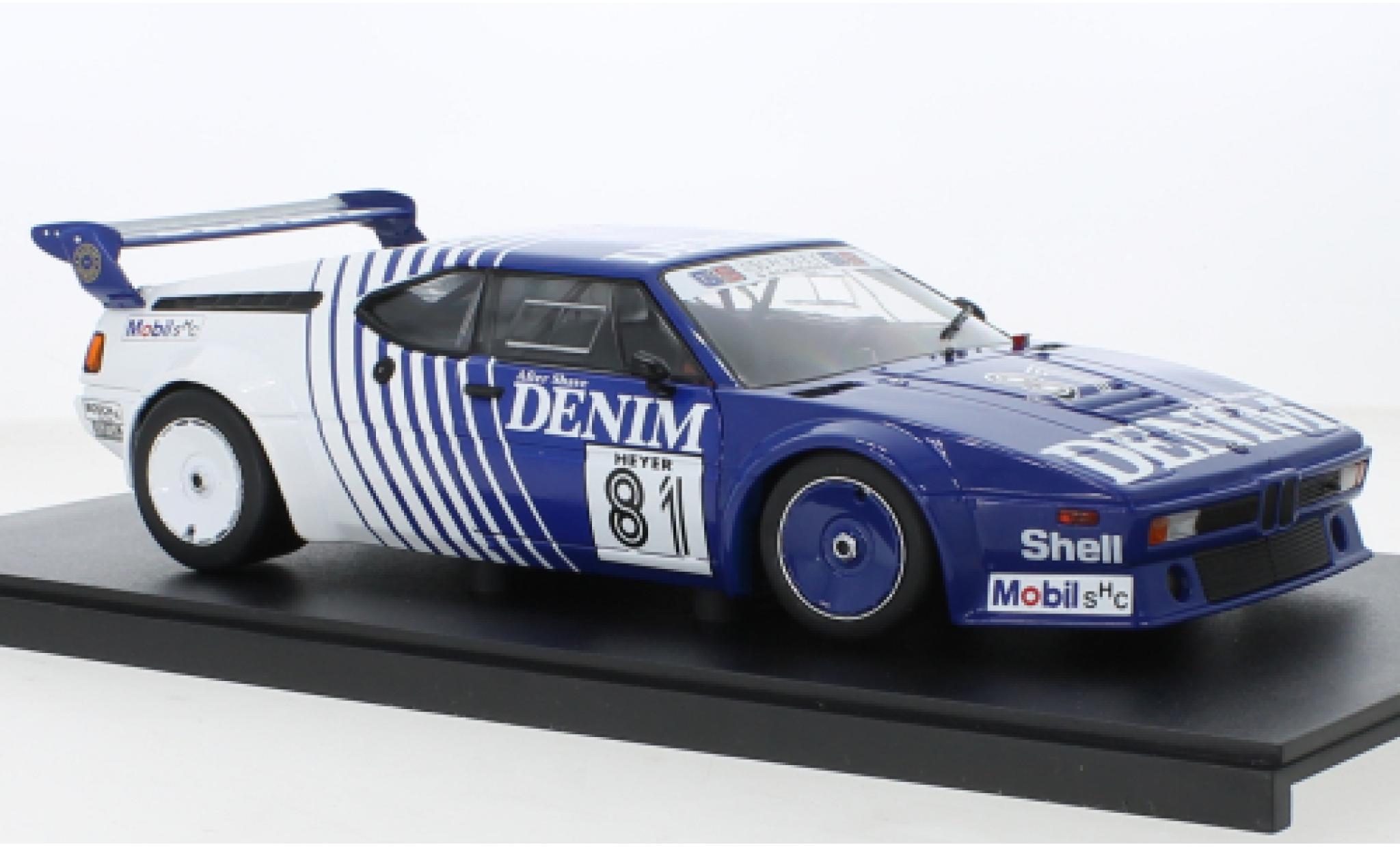 Bmw M1 1/18 Werk83 Procar No.81 GS Tuning Denim Procar 1980 modellino in miniatura