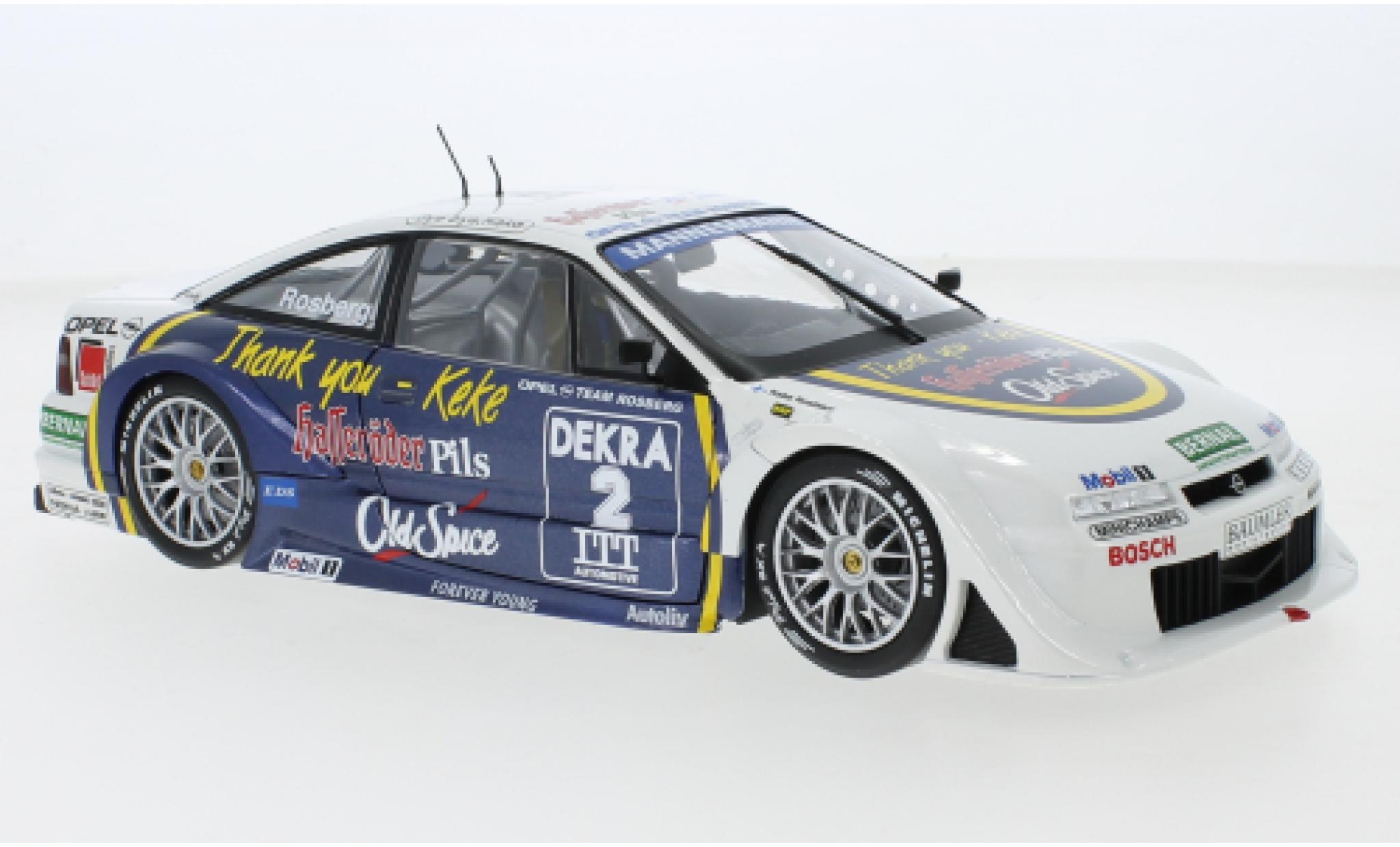 Opel Calibra 1/18 Werk83 V6 4x4 No.2 Team Rosberg Thank you Keke DTM Hockenheim 1995 modellino in miniatura