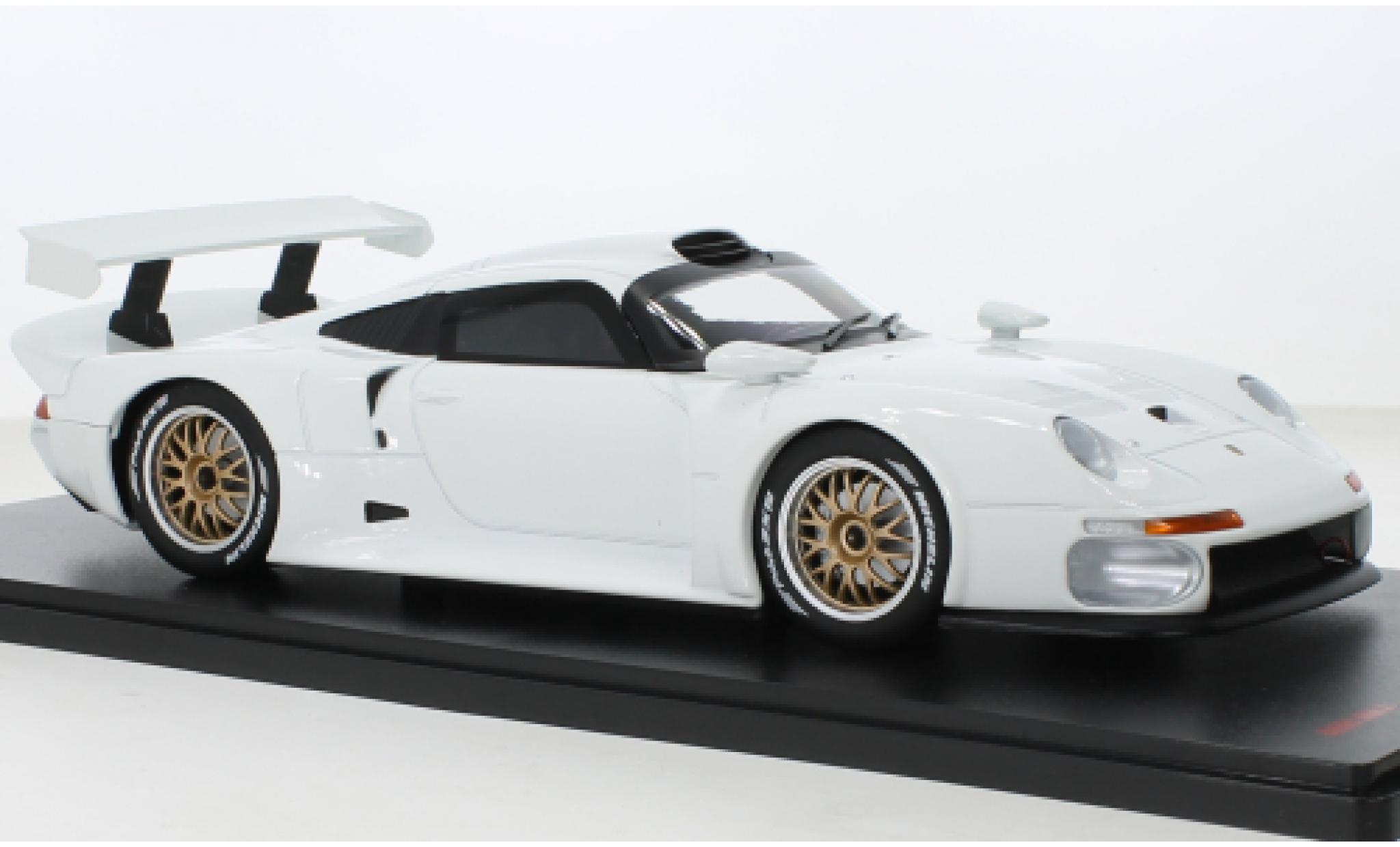Porsche 993 1/18 Werk83 911 GT1 bianco 1996 modellino in miniatura