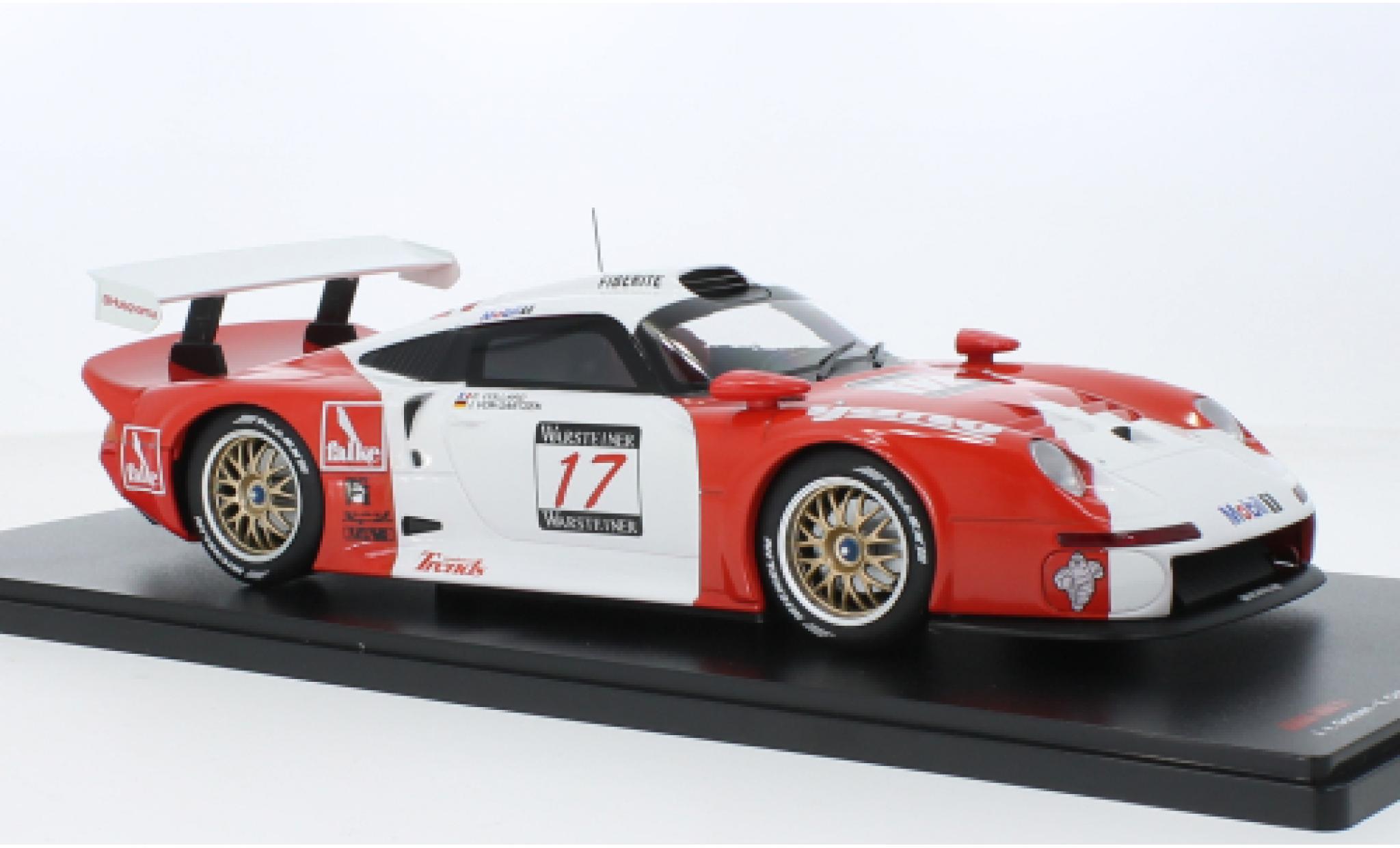 Porsche 993 1/18 Werk83 911 GT1 No.17 FIA GT Spa 1996 modellino in miniatura
