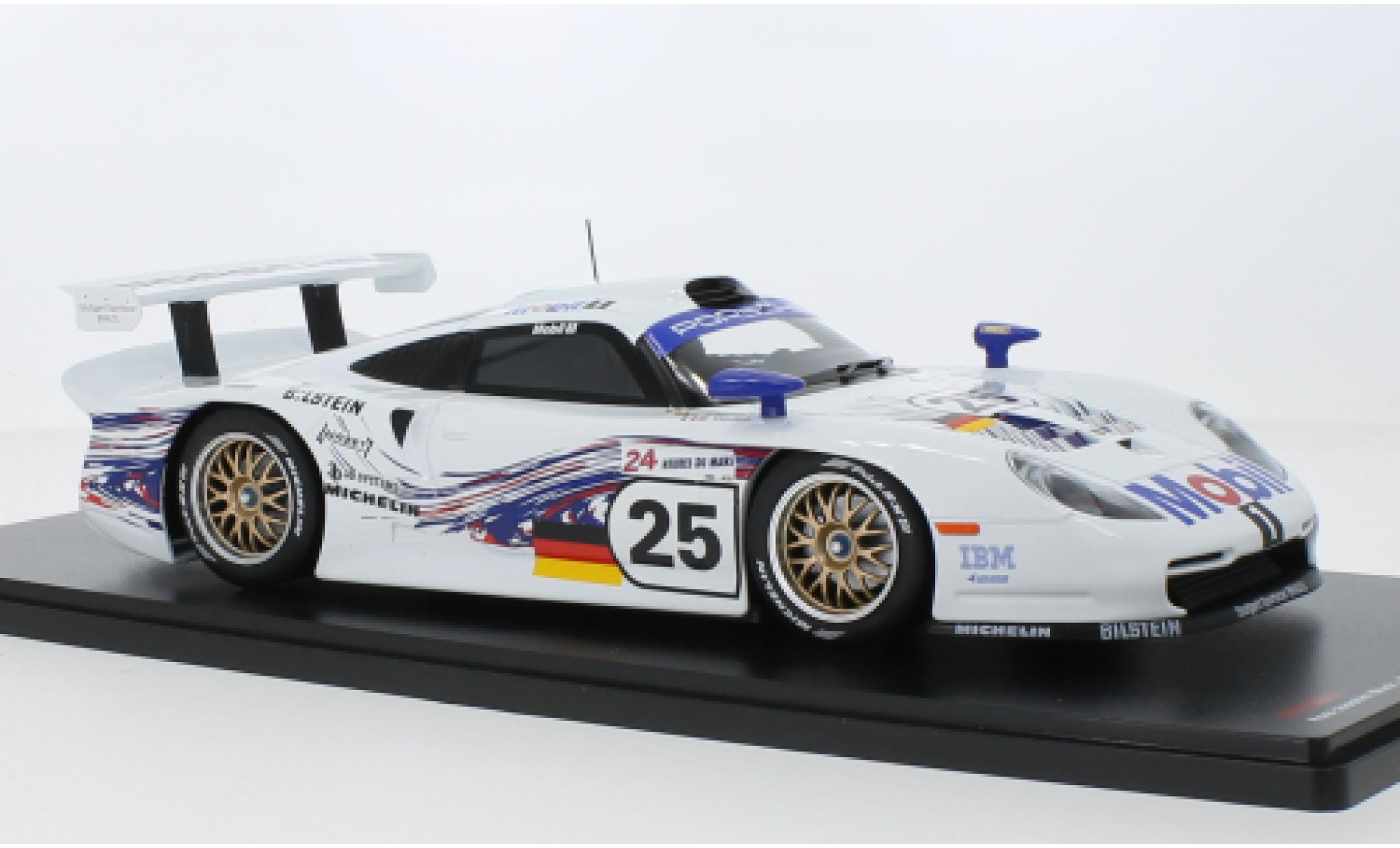 Porsche 996 GT1 1/18 Werk83 911 No.25 24h Le Mans 1997 modellino in miniatura