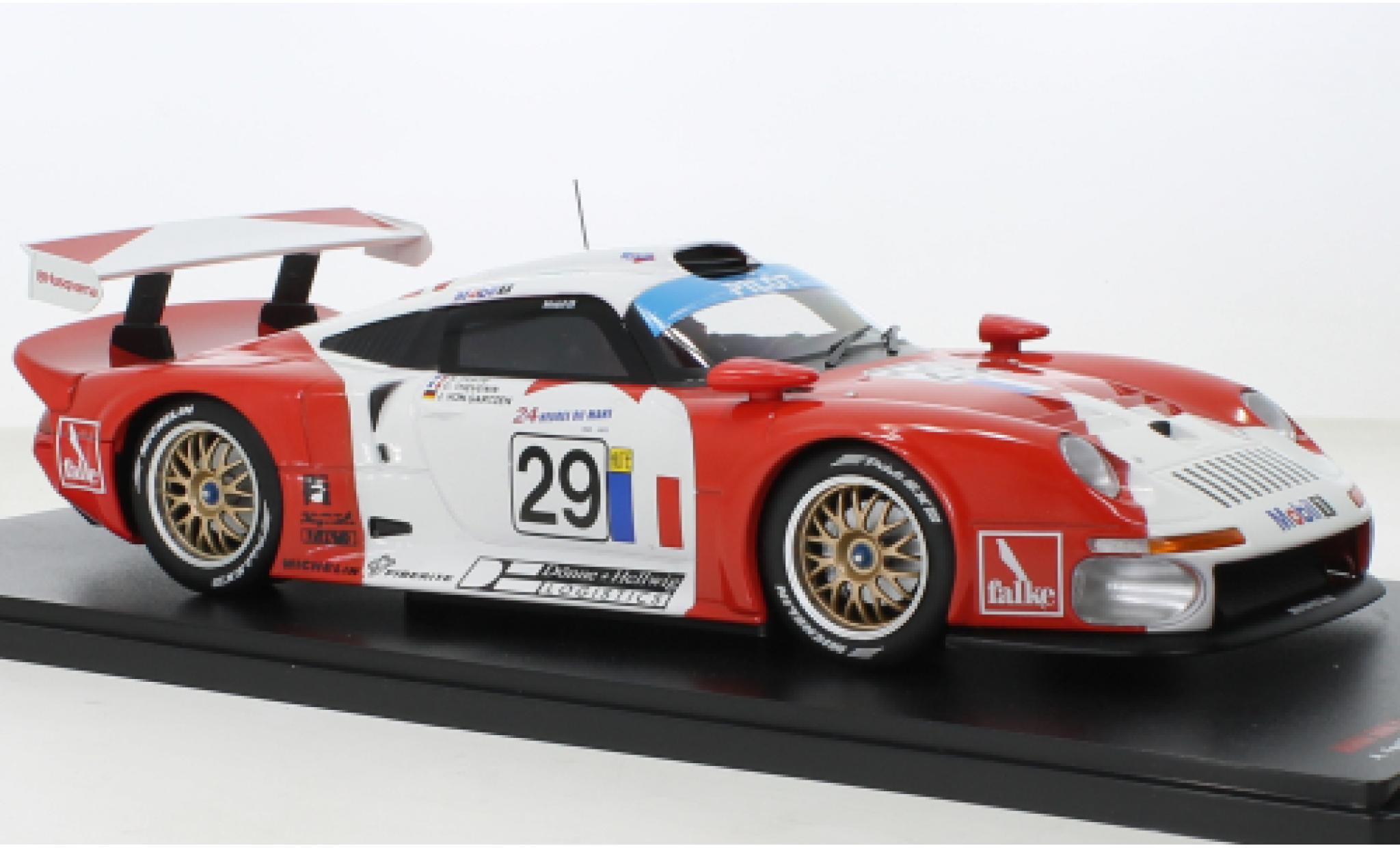 Porsche 996 GT1 1/18 Werk83 911 No.29 JP Racing 24h Le Mans 1997 modellino in miniatura