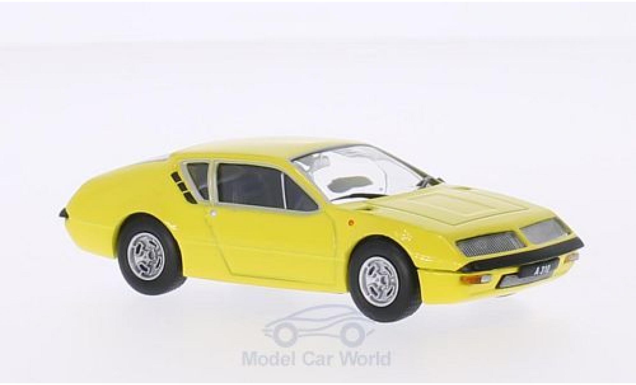 Alpine A310 1/43 WhiteBox Renault 1600 giallo 1972 modellino in miniatura