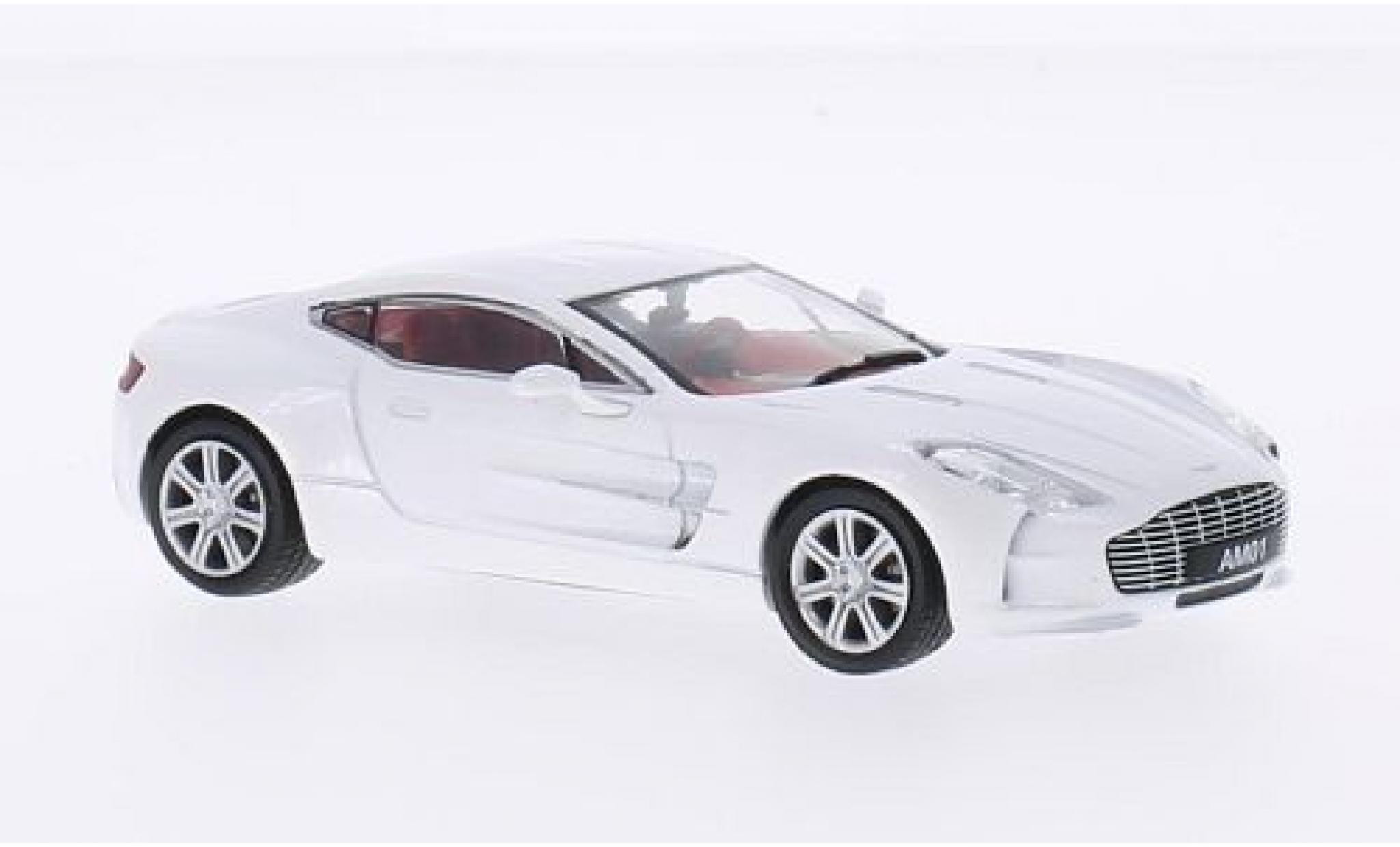 Aston Martin One-77 1/43 WhiteBox metallico bianco 2010 modellino in miniatura