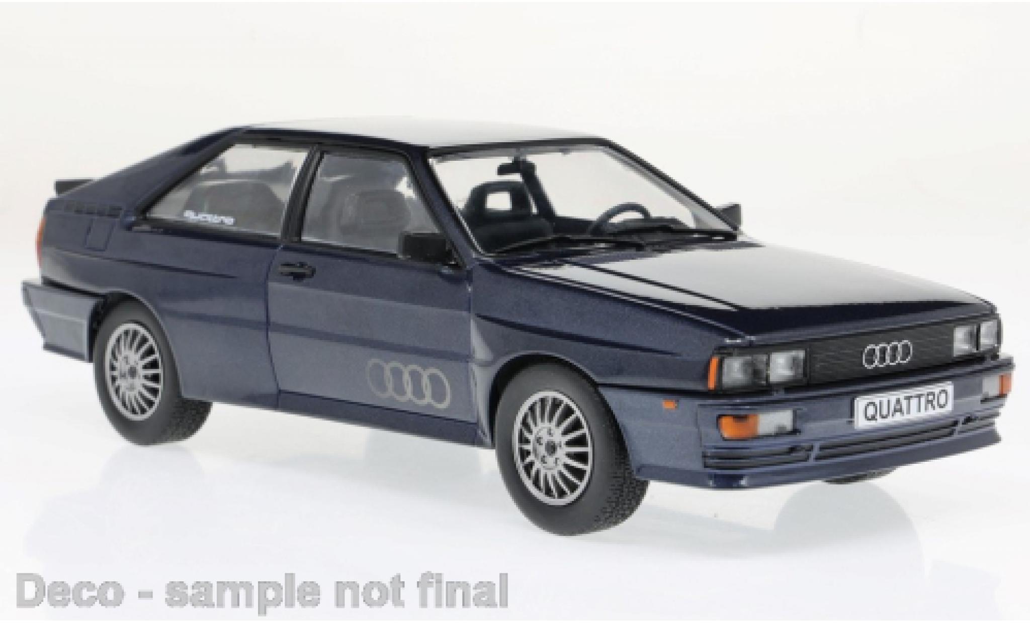 Audi Quattro 1/24 WhiteBox blu/Dekor 1981 modellino in miniatura