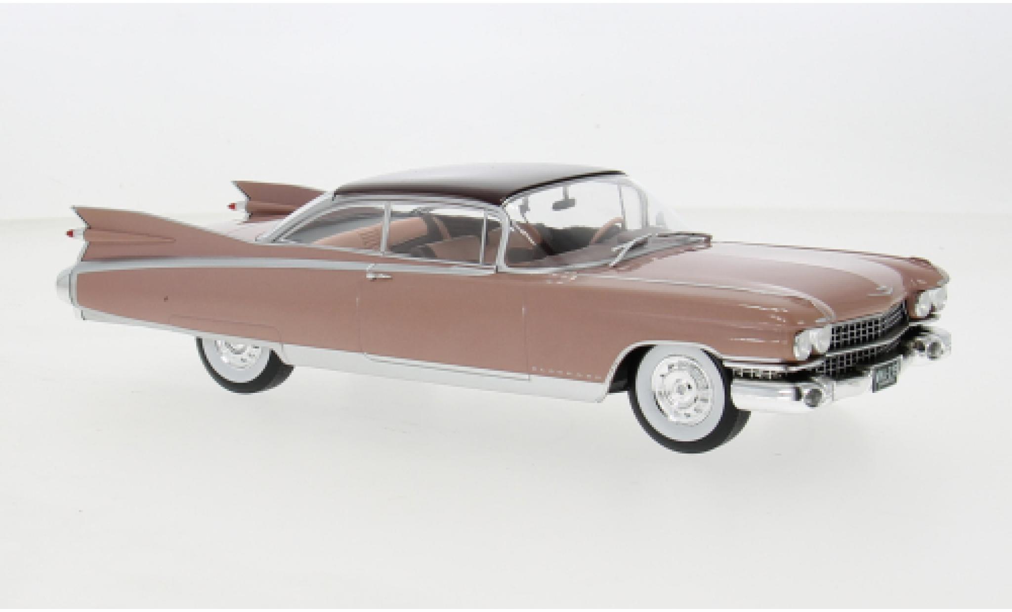 Cadillac Eldorado 1/24 WhiteBox Seville metallise rosa 1959 1:24 modellino in miniatura