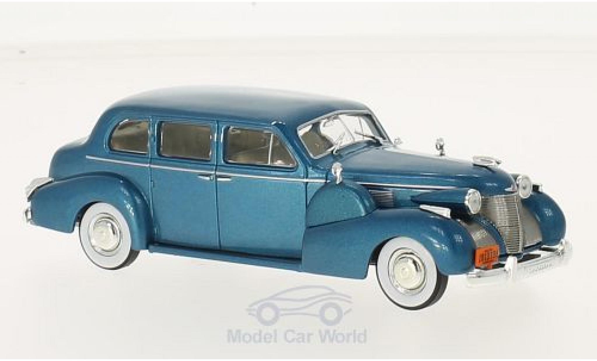 Cadillac Series 75 1/43 WhiteBox Fleetwood V8 Sedan metallico türkis 1939 modellino in miniatura