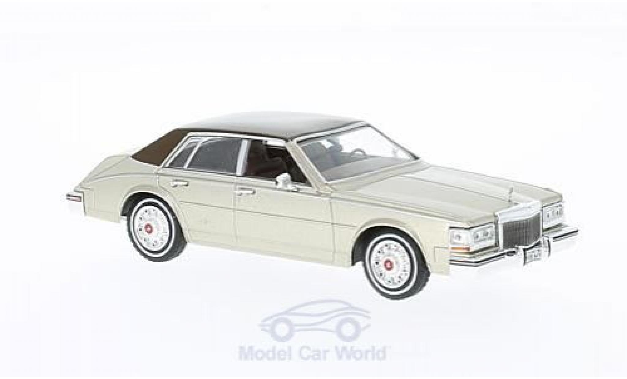 Cadillac Seville 1980 1/43 WhiteBox MK II Elegante metallico beige/marroneee 1980 modellino in miniatura
