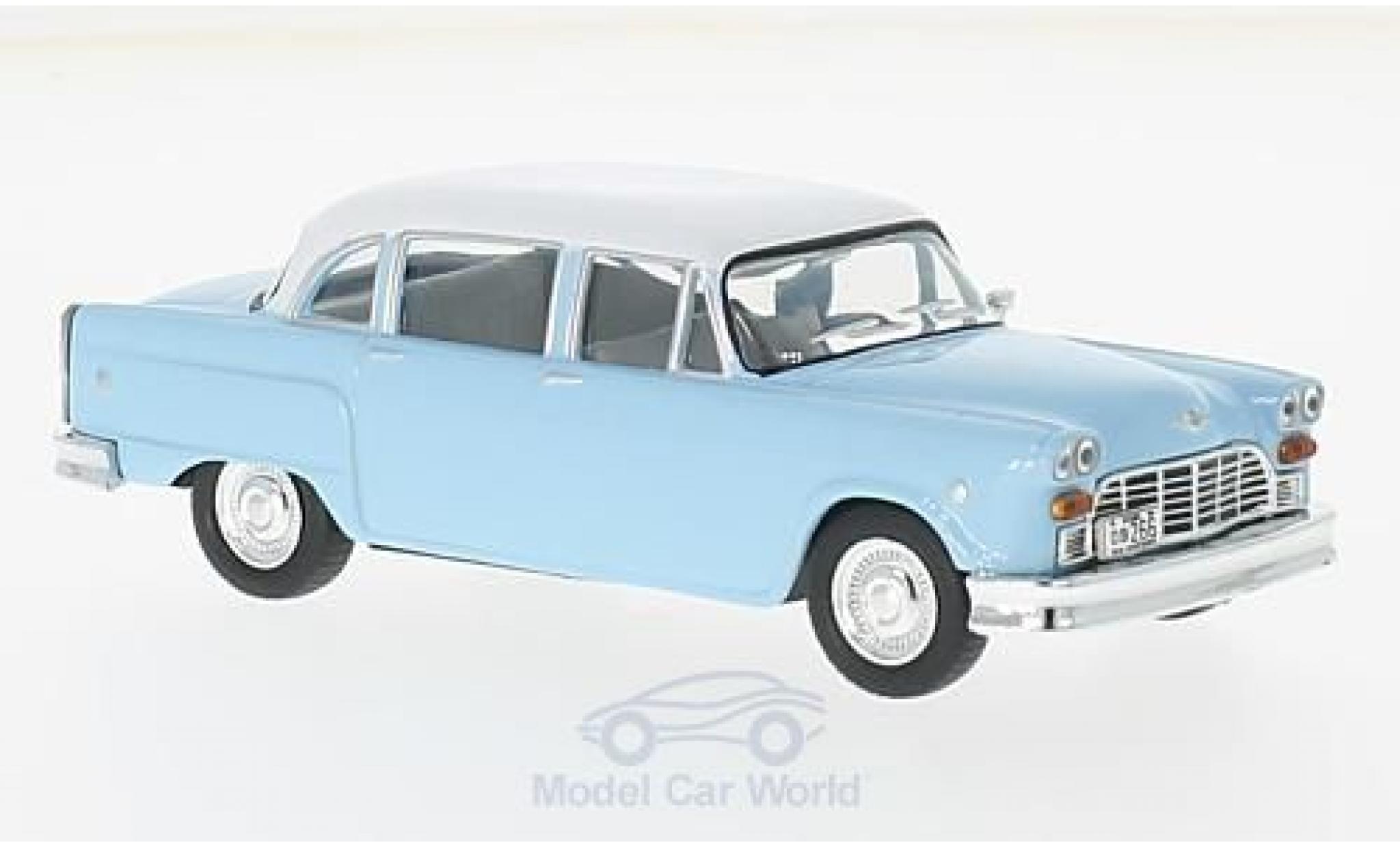 Checker Marathon 1/43 WhiteBox 327 blu/bianco 1964 modellino in miniatura