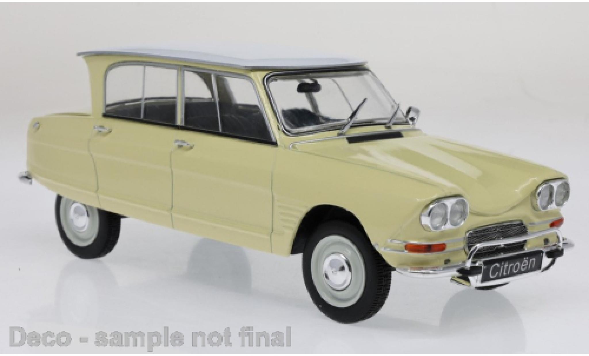 Citroen Ami 6 1/24 WhiteBox AMI 6 giallo/bianco 1961 modellino in miniatura